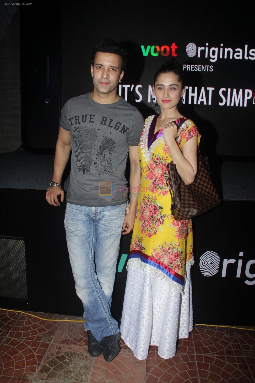 Aamir Ali, Sanjeeda Sheikh at the screening of It�s Not That Simple on 3rd Oct 2016