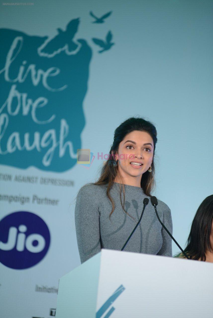 Deepika Padukone at together against depression event on 10th Oct 2016