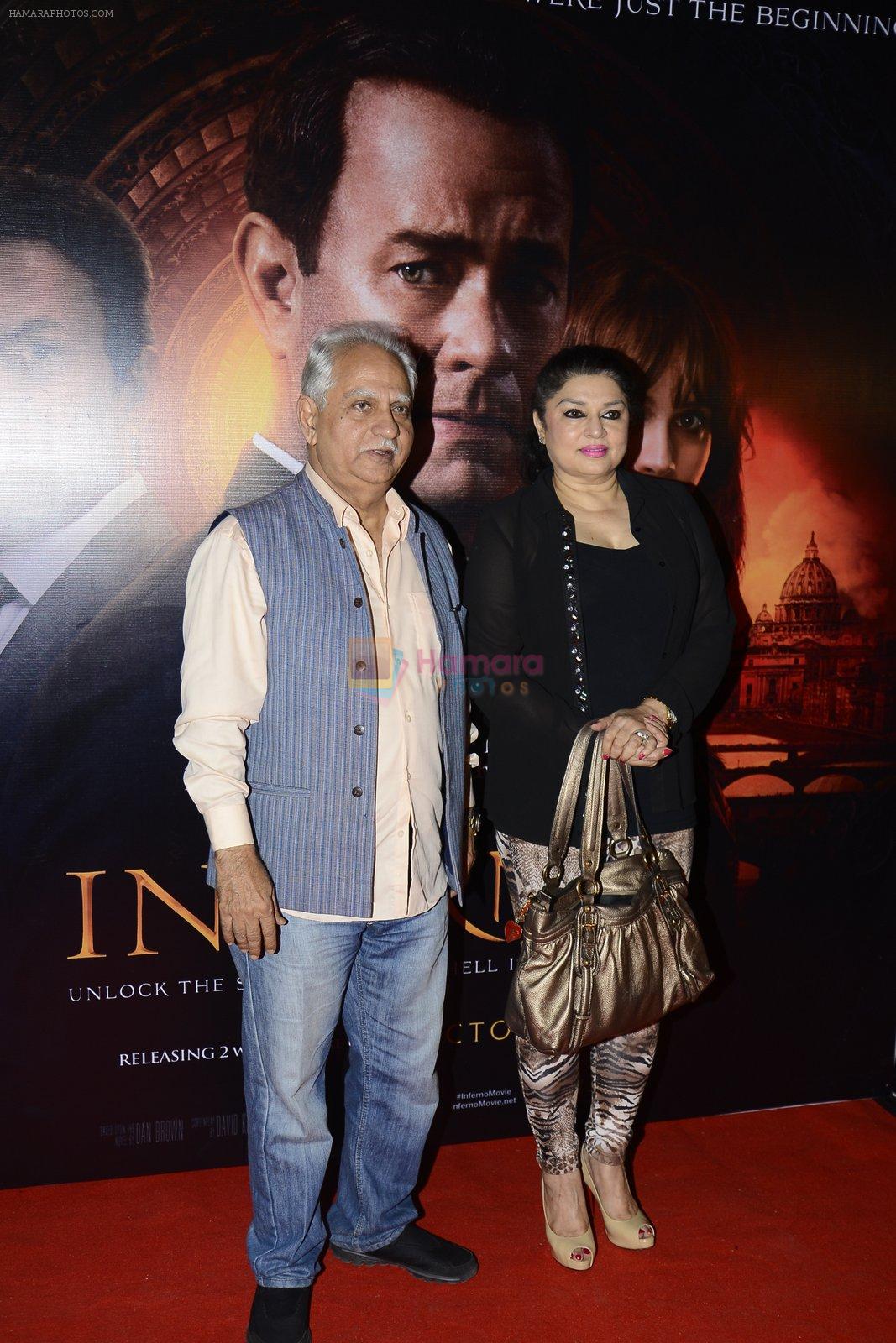 Ramesh Sippy, Kiran Juneja at Inferno premiere on 12th Oct 2016
