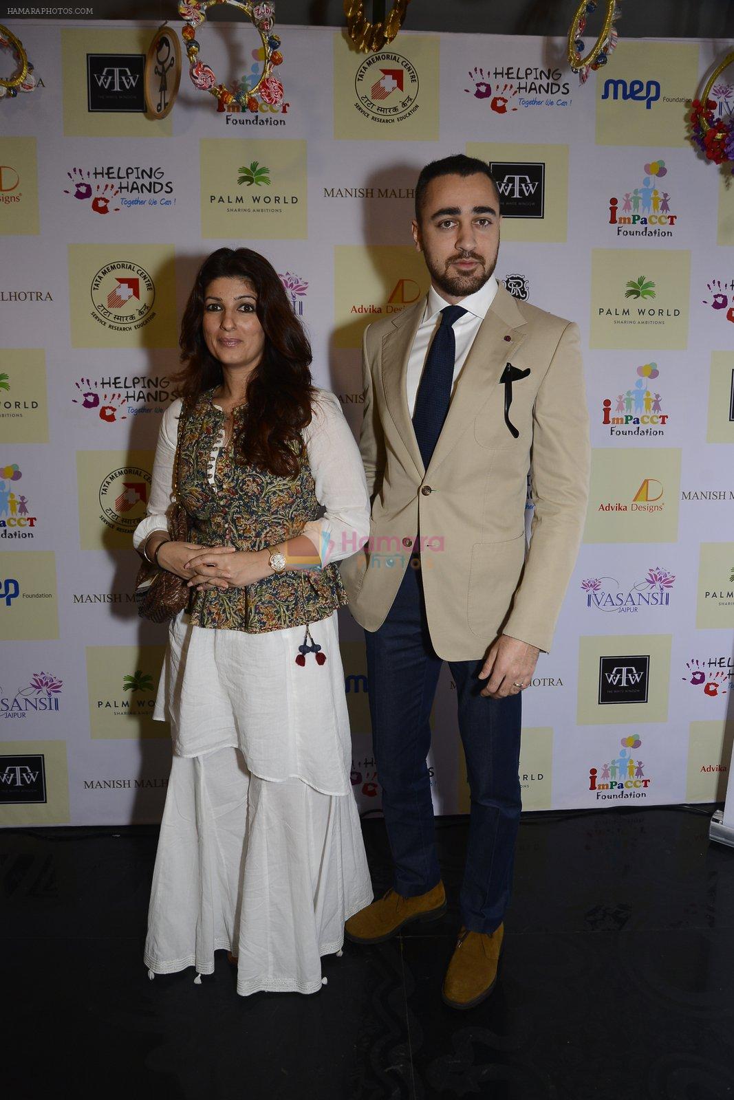 Twinkle khanna and Imran khan inaugurate helping hands exhibition in st regis on 13th Oct 2016