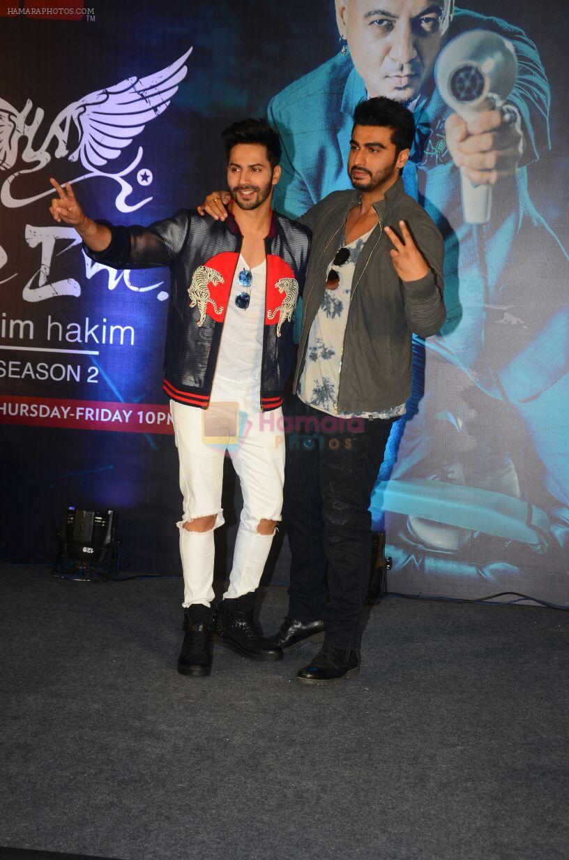 Arjun Kapoor and Varun Dhawan andduring the launch of new season of Style Inc on TLC network in Mumbai on 13th Oct 2016