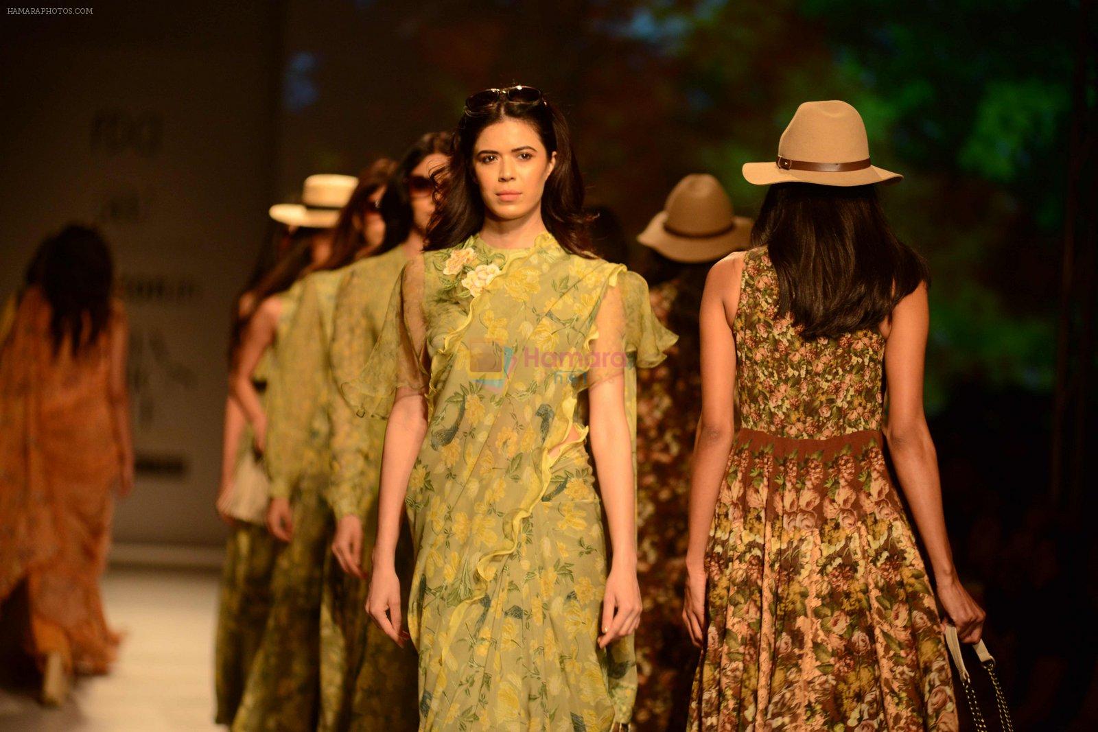 Model walk the ramp for Asheema Leena show on day 2 of AIFW on 14th Oct 2016