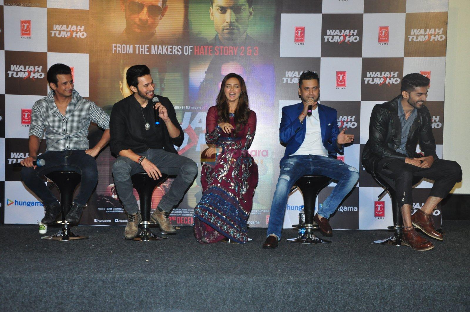 Sana Khan, Sharman Joshi, Rajneesh Duggal, Vishal Pandya, Gurmeet Choudhary at Wajah Tum Ho film event on 14th Oct 2016