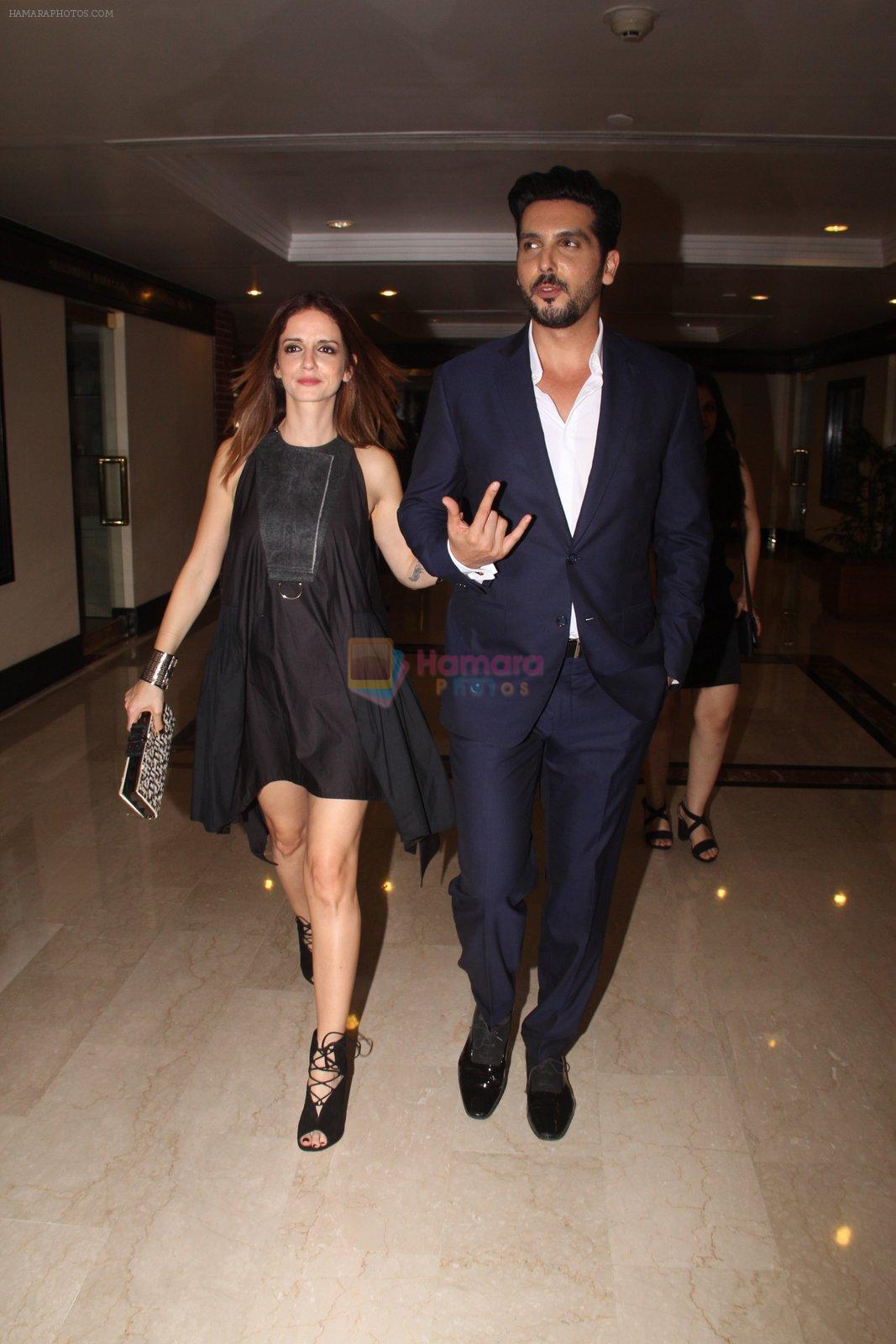 Suzanne Khan, Zayed Khan snapped at lobby of Trident for ET Panache trend setters awards on 14th Oct 2016