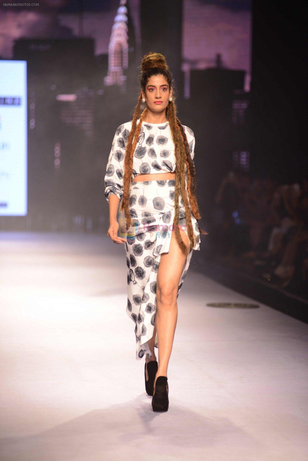 Model walks for Masaba at Amazon India Fashion Week on 15th Oct 2016