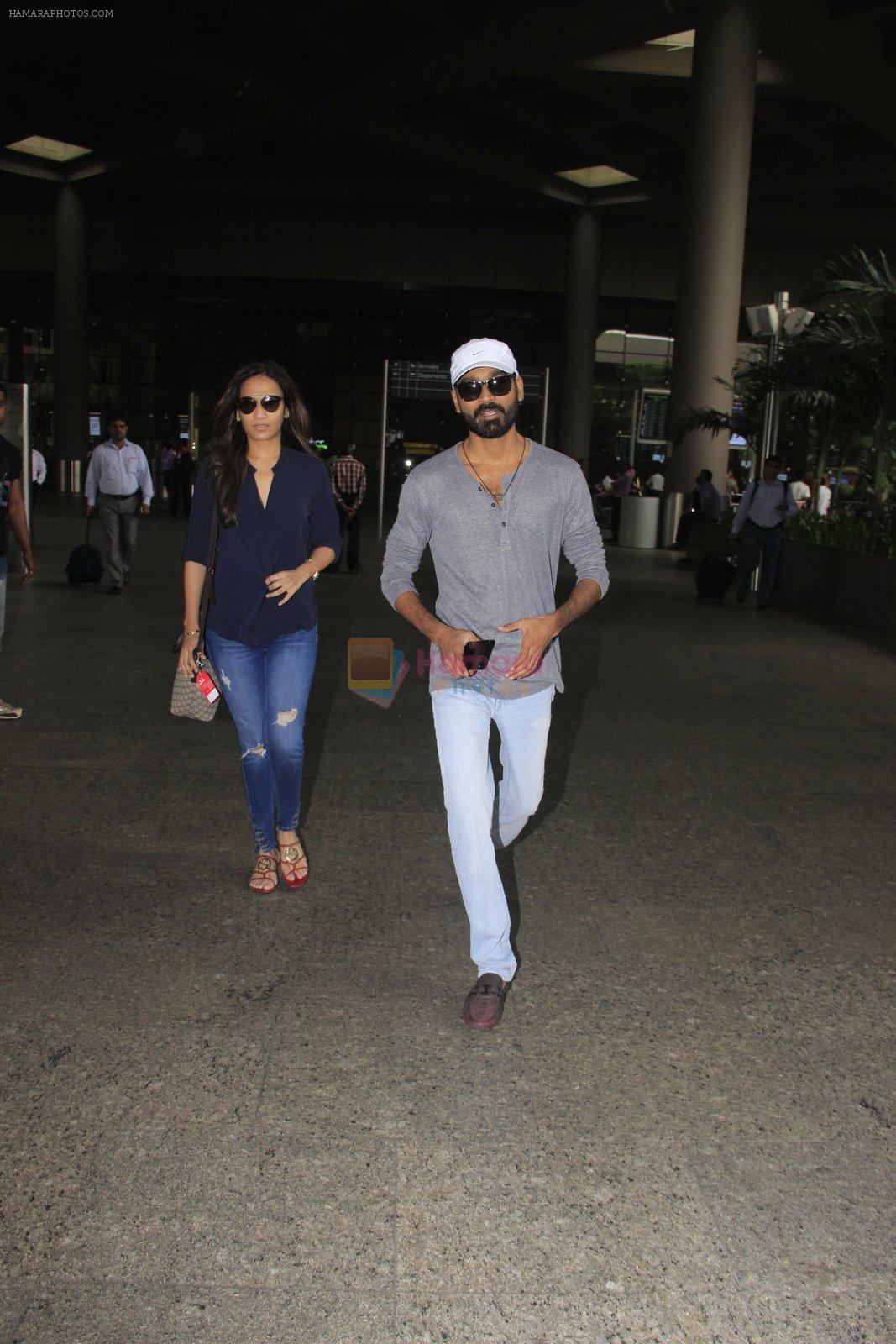 Dhanush snapped at airport on 16th Oct 2016