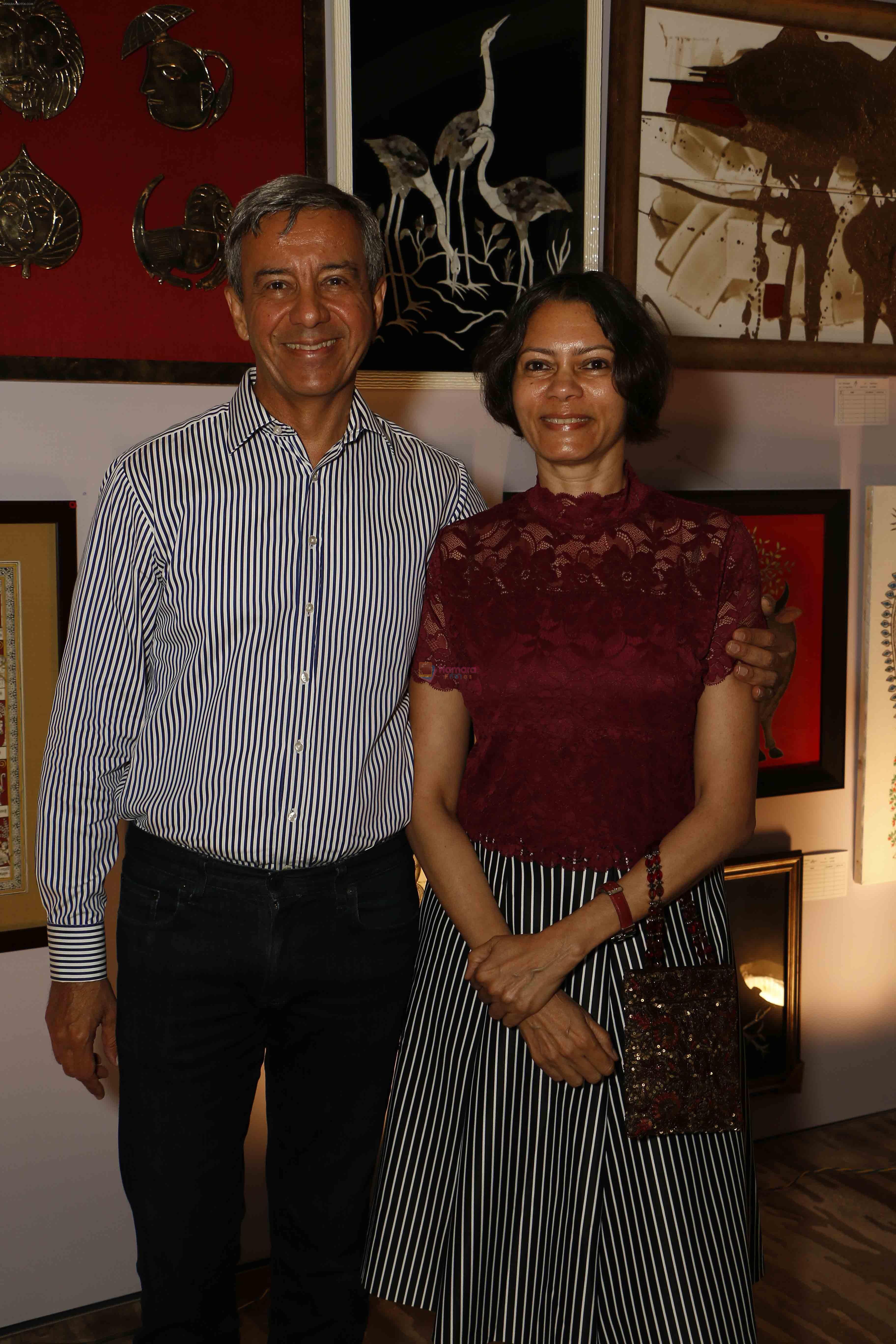 Shailendra Bhandari with his wife at CSA Fund raising event