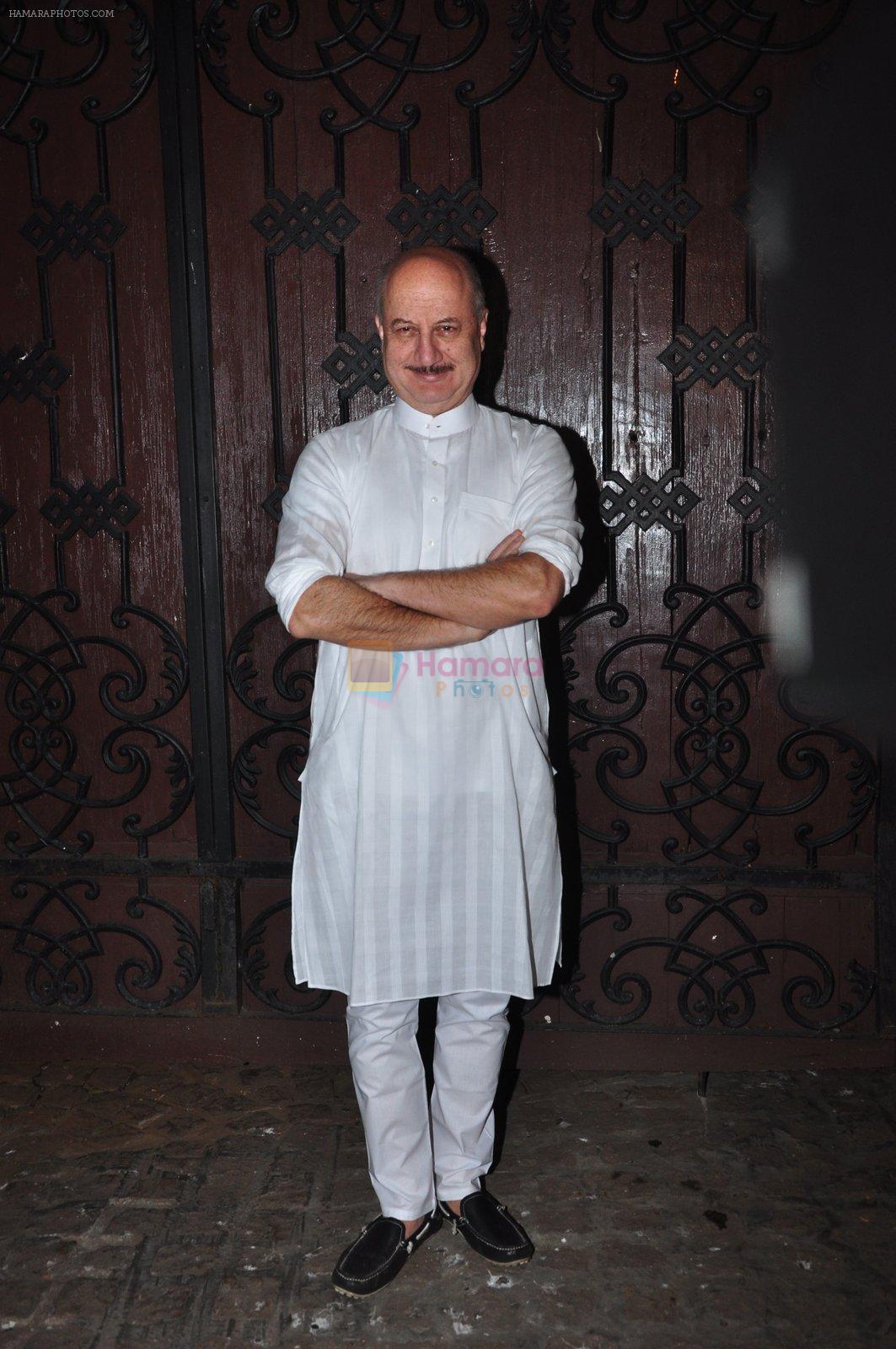 Anupam Kher celebrate Karva Chauth at Anil Kapoor�s house in Juhu on 19th Oct 2016