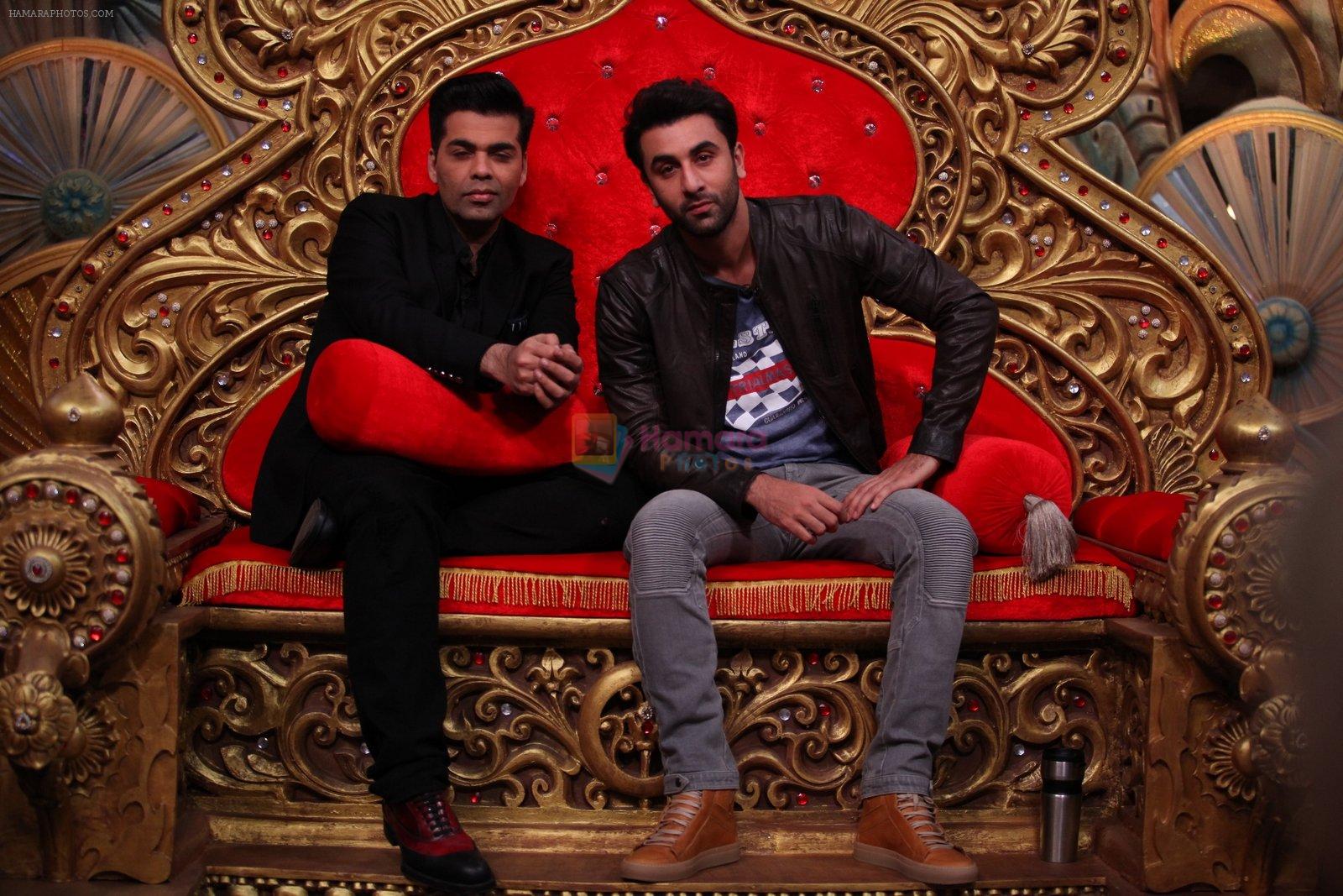 Ranbir Kapoor and Karan Johar at Comedy Nights Bachao on 19th Oct 2016