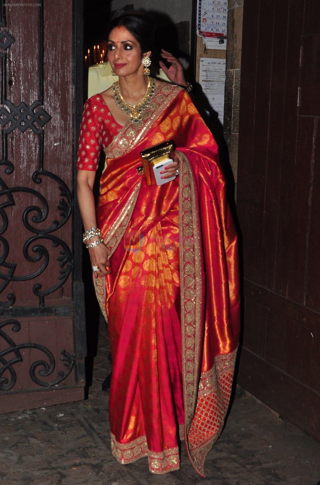 Sridevi celebrate Karva Chauth at Anil Kapoor�s house in Juhu on 19th Oct 2016