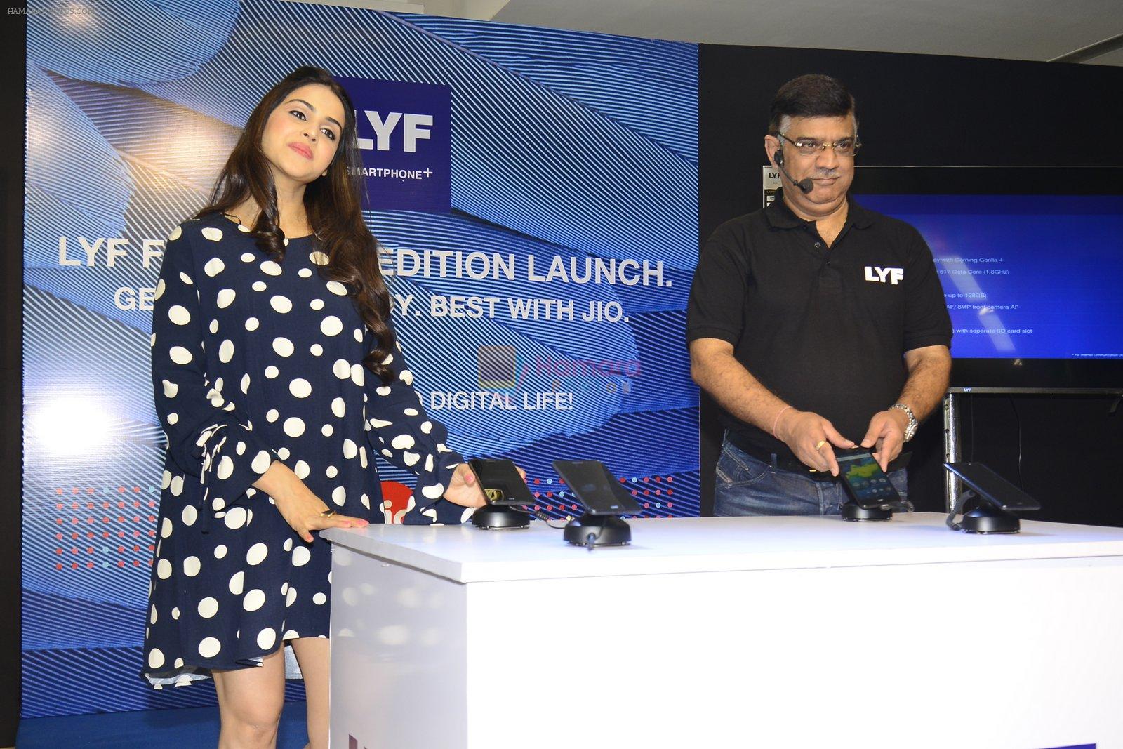 Genelia D'souza launches Reliance Jio special edition Lyf F1 smartphone on 21st Oct 2016