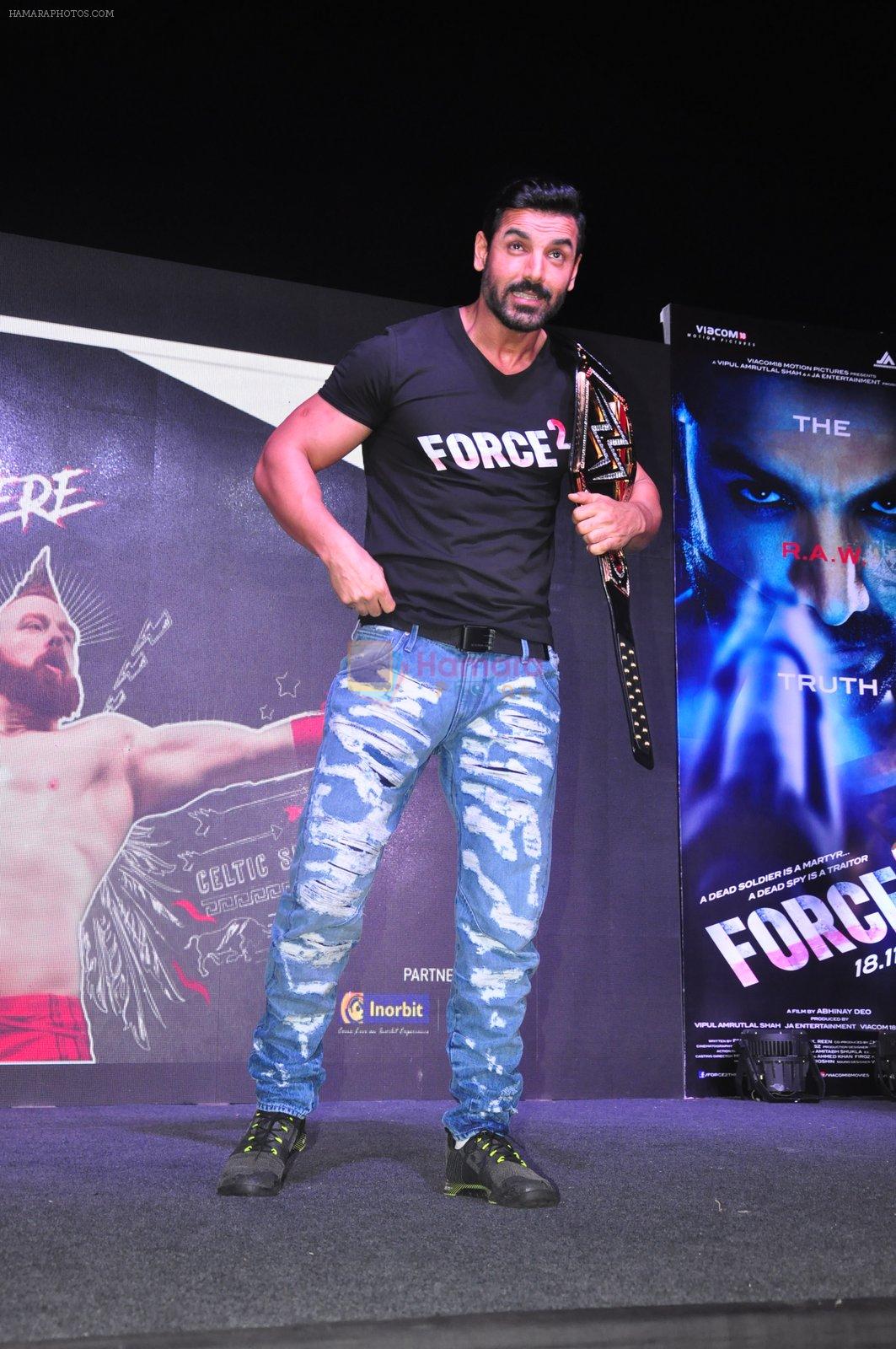 John Abraham at WWE Live India in Inorbit Mall on 22nd Oct 2016