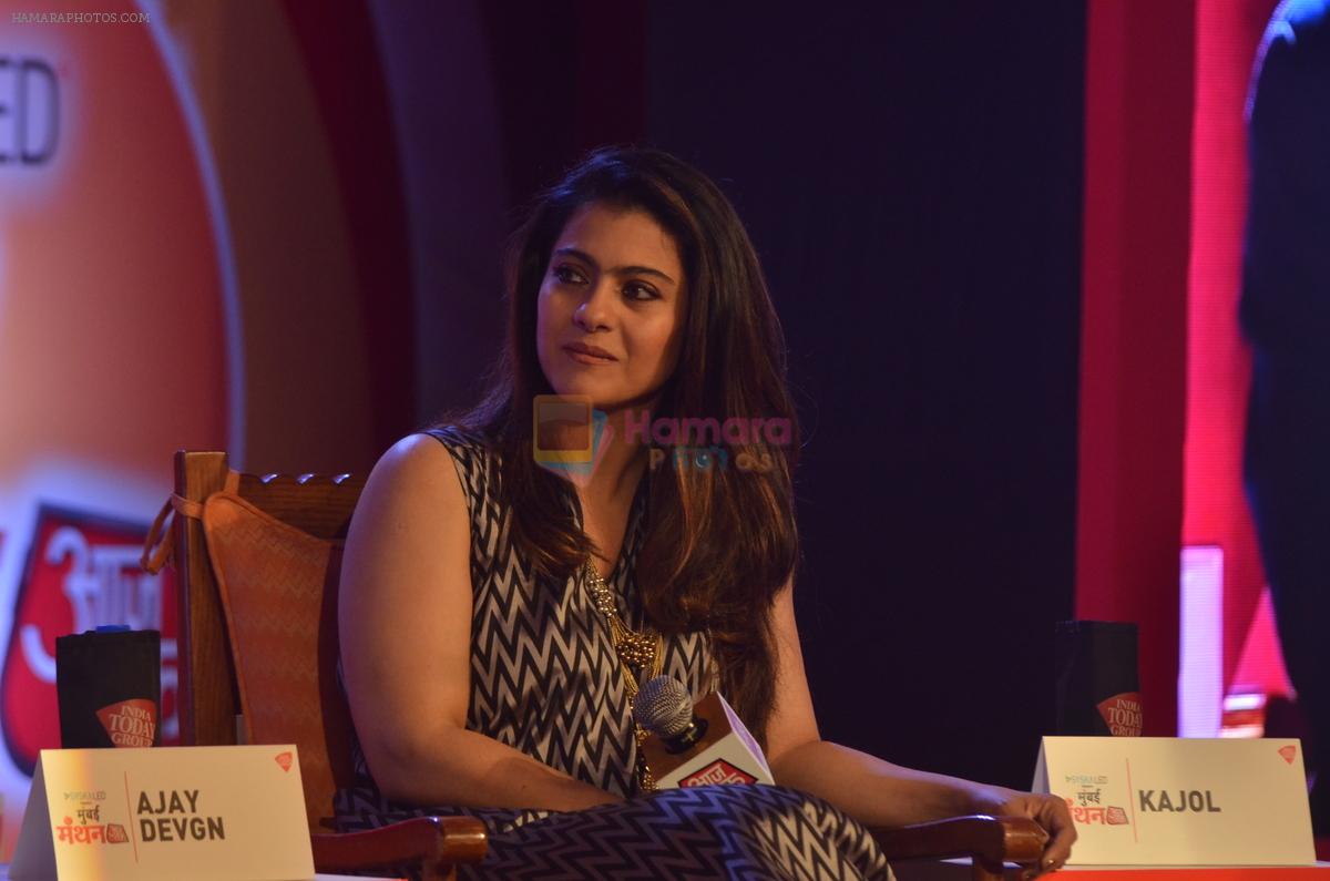 Kajol at Aaj tak's manthan event on 22nd Oct 2016