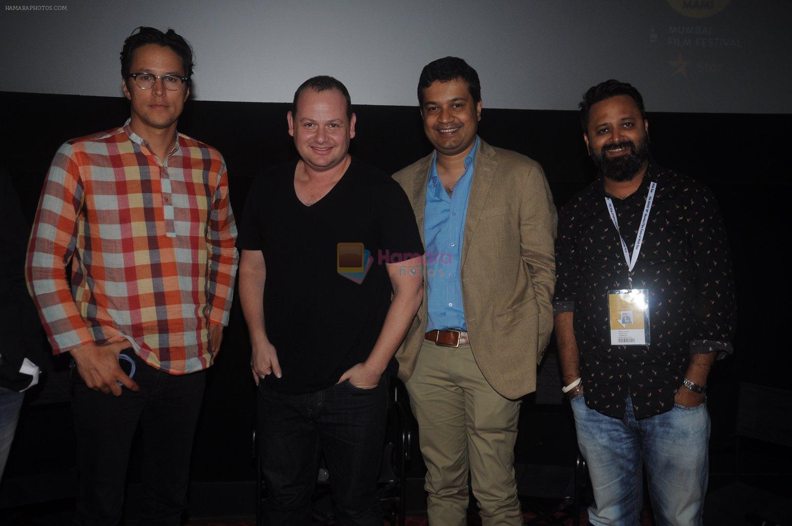 Cary Fukunaga, Gideon Raff, Gaurav Banerjee & Nikkhil Advani  @ MAMI for P.O.W.- Bandi Yuddh Ke screening