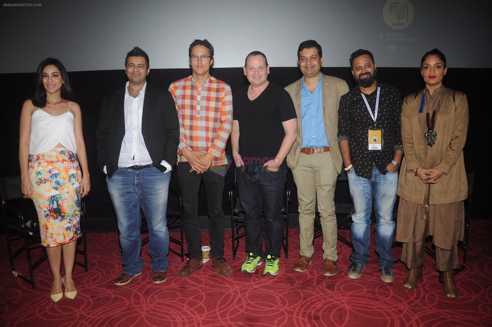 Amrita Puri, Nikkhil Taneja, Cary Fukunaga, Gideon Raff, Gaurav Banerjee, Nikkhil Advani & Sandhya Mridul  @ MAMI for P.O.W.- Bandi Yuddh Ke screening
