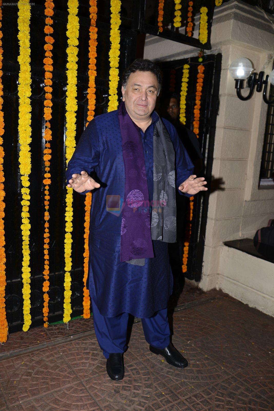 Rishi Kapoor at Ekta Kapoor's Diwali bash on 29th Oct 2016