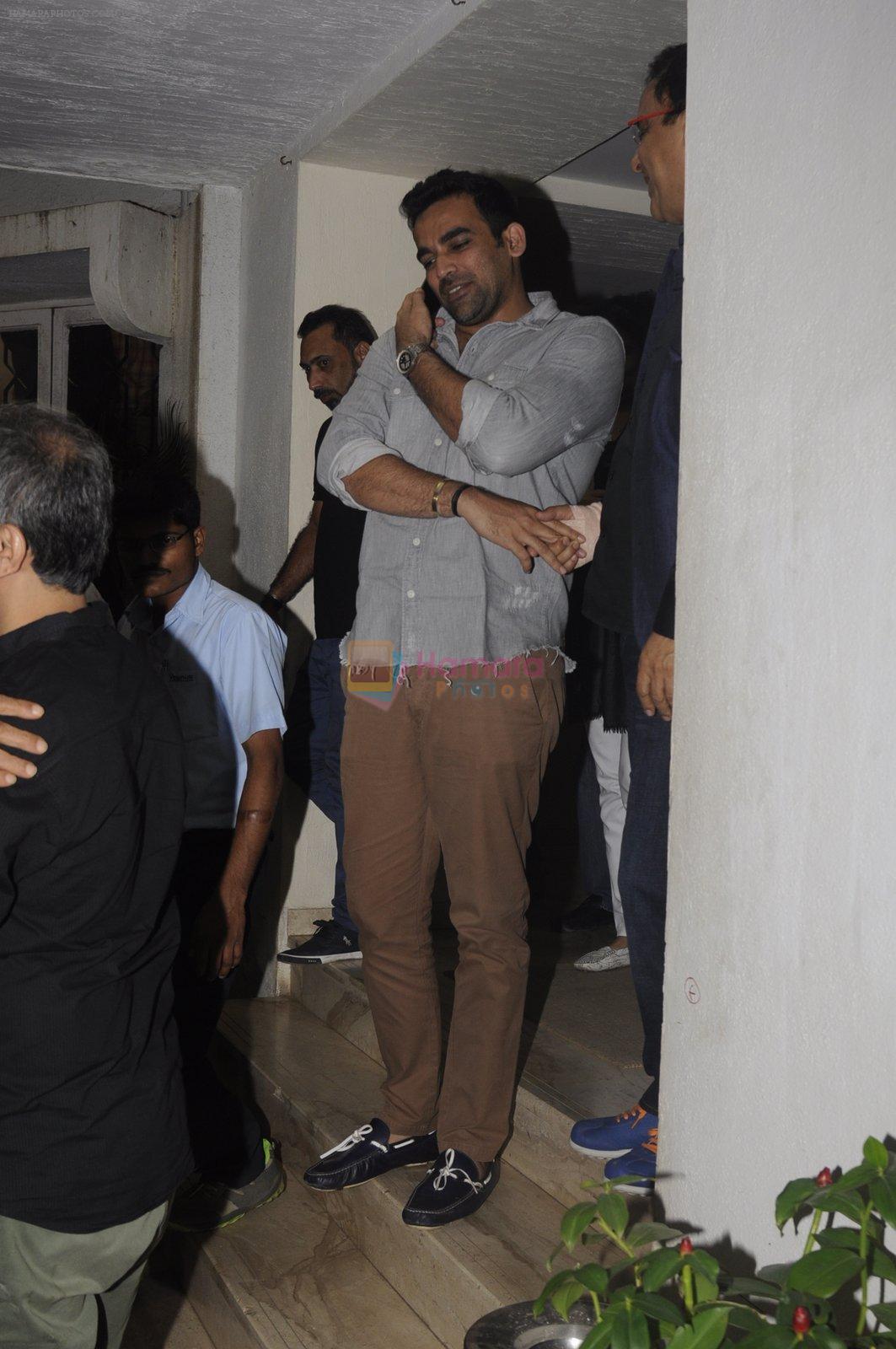 Zaheer Khan at Ventilator screening in Mumbai on 3rd Nov 2016