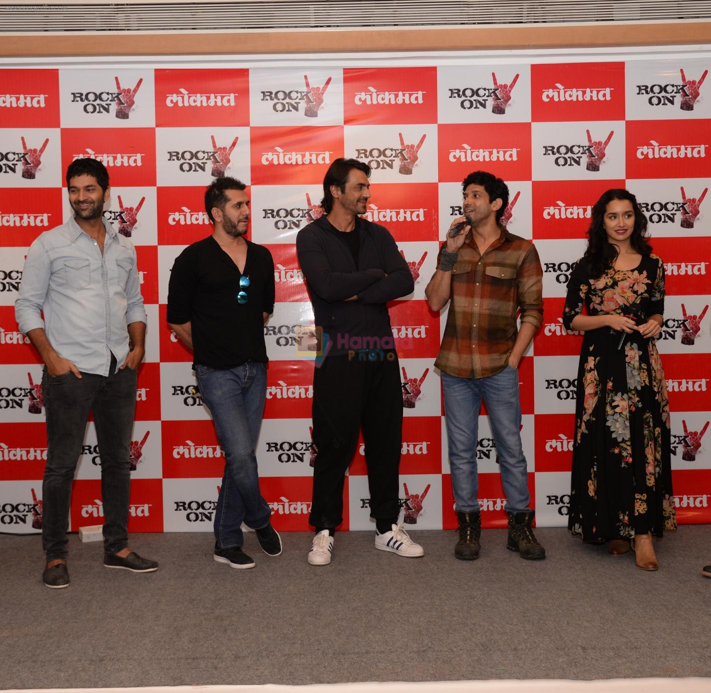 Rock On 2 team at �Lokmat Rock On Concert�-2nd Nov 2016