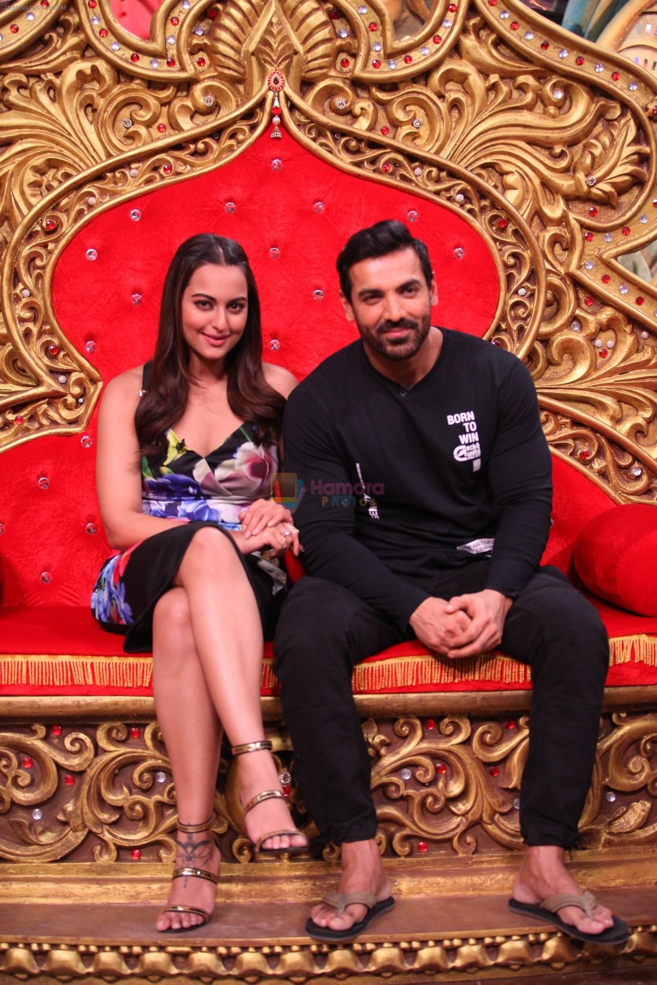 Sonakshi Sinha, John Abraham promotes Force 2 on the sets of Comedy Nights Bachao in Mumbai on 7th Nov 2016