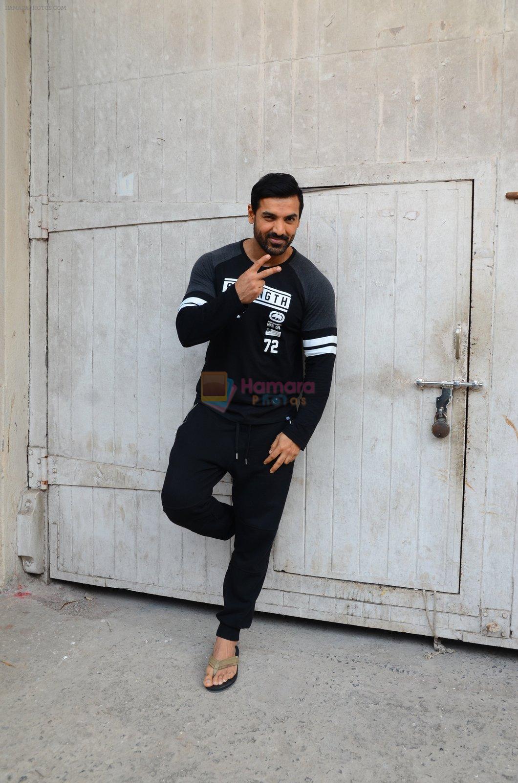 John Abraham with Cast of Force 2 spotted at Mehboob Studio in Bandra on 9th Nov 2016