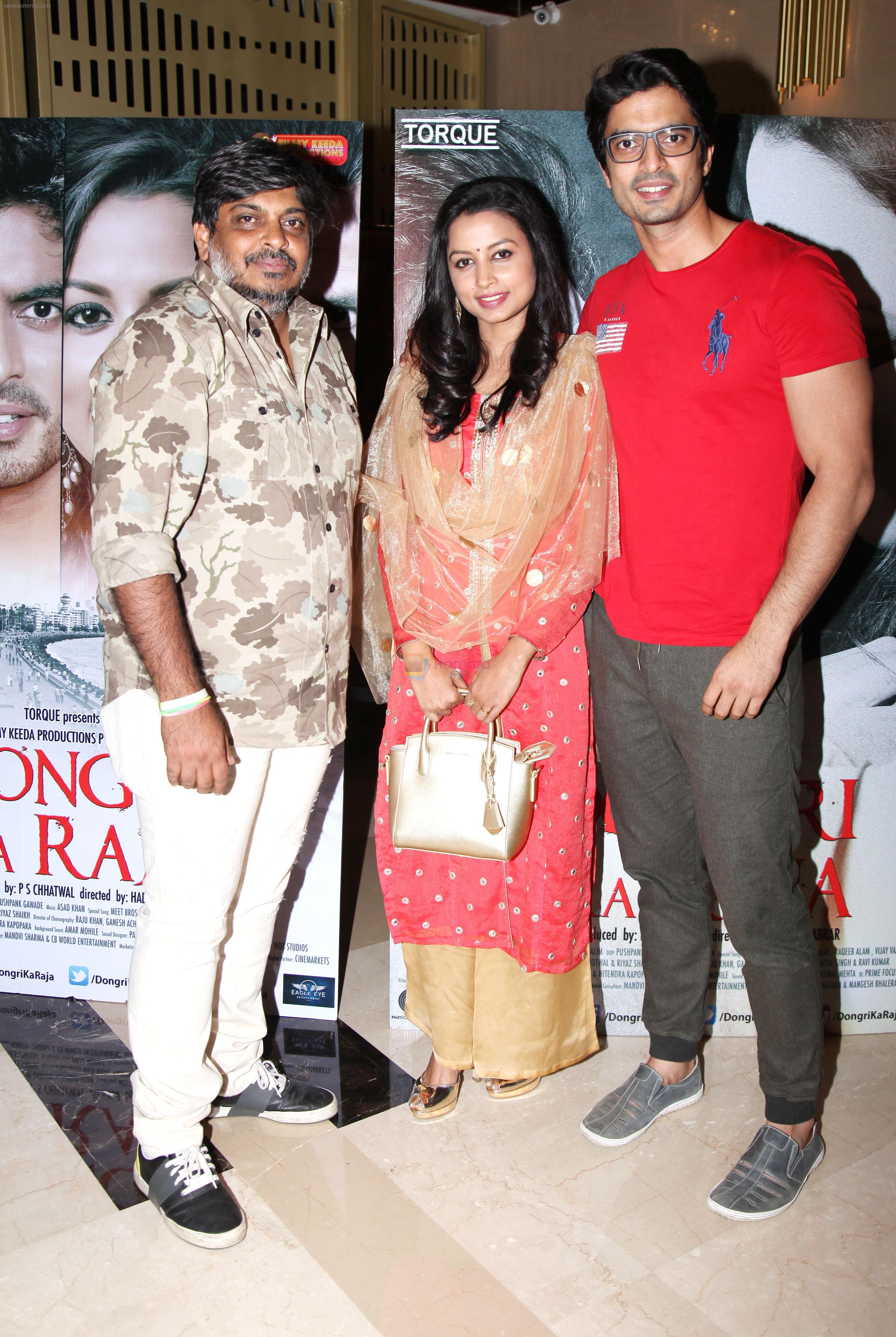 Dir Hadli Ali Abrar, Reecha Sinha & Gashmeer Mahajani at Dongri Ka Raja Special Screening at PVR Icon