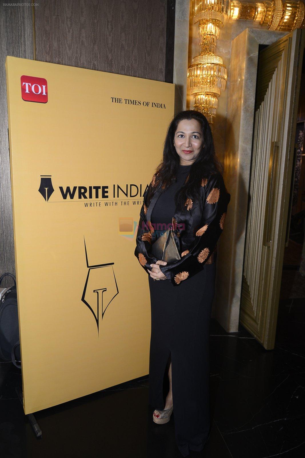 at the launch of Write India stories compilation book in St Regis on 13th Nov 2016