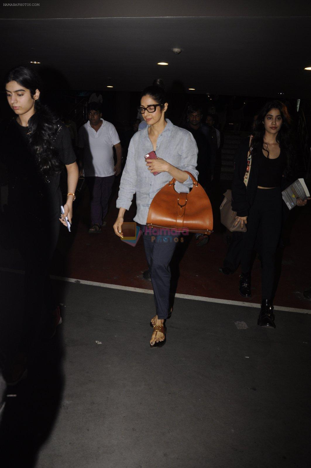 Sridevi snapped at airport on 14th Nov 2016