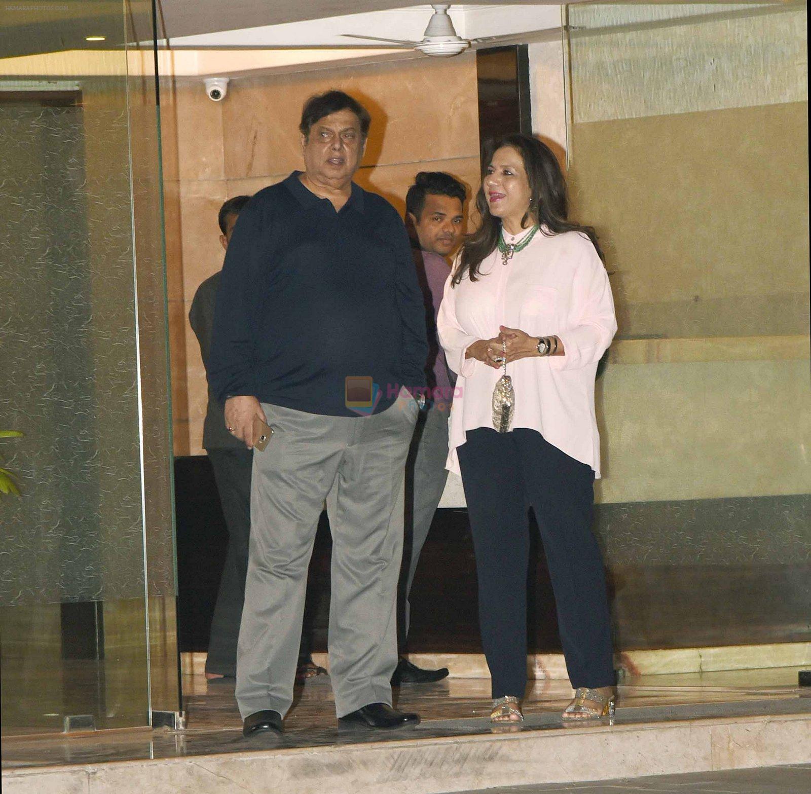 David Dhawan at Arpita Khan anniversary bash in Mumbai on 17th Nov 2016