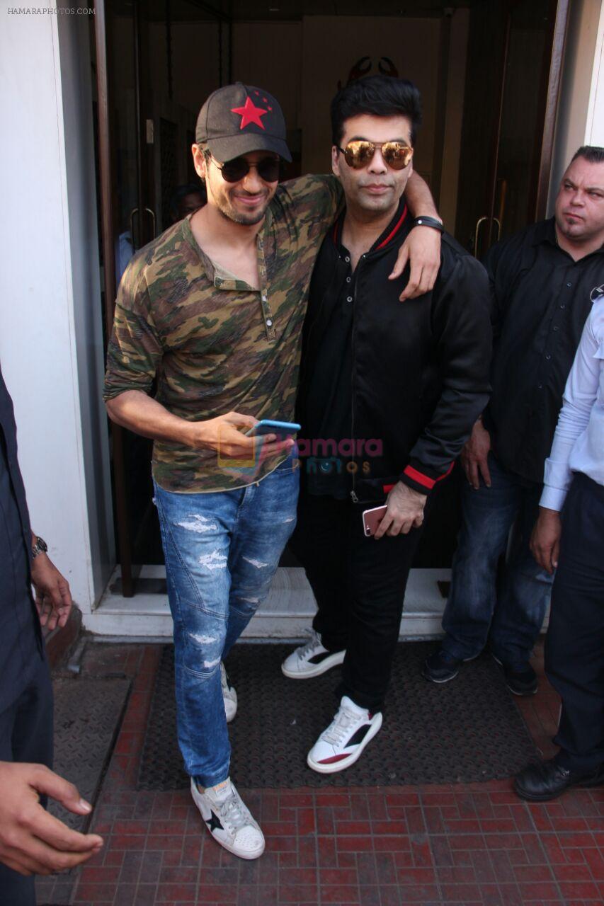 Sidharth Malhotra, Karan Johar on a lunch date on 27th Nov 2016