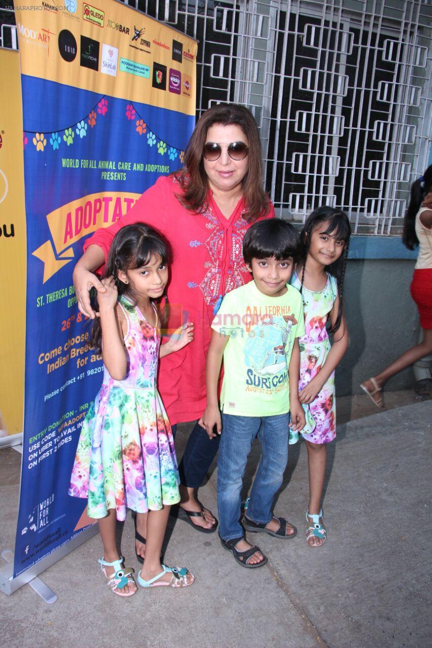 Farah Khan at pet adoption in Mumbai on 27th Nov 2016