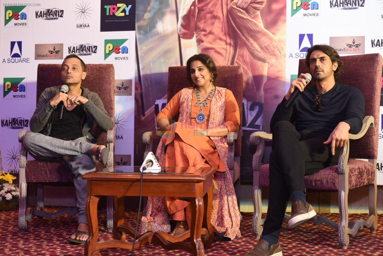 Vidya Balan, Arjun Rampal,Sujoy Ghosh at Kahaani 2 Press Conference in Delhi on 29th Nov 2016