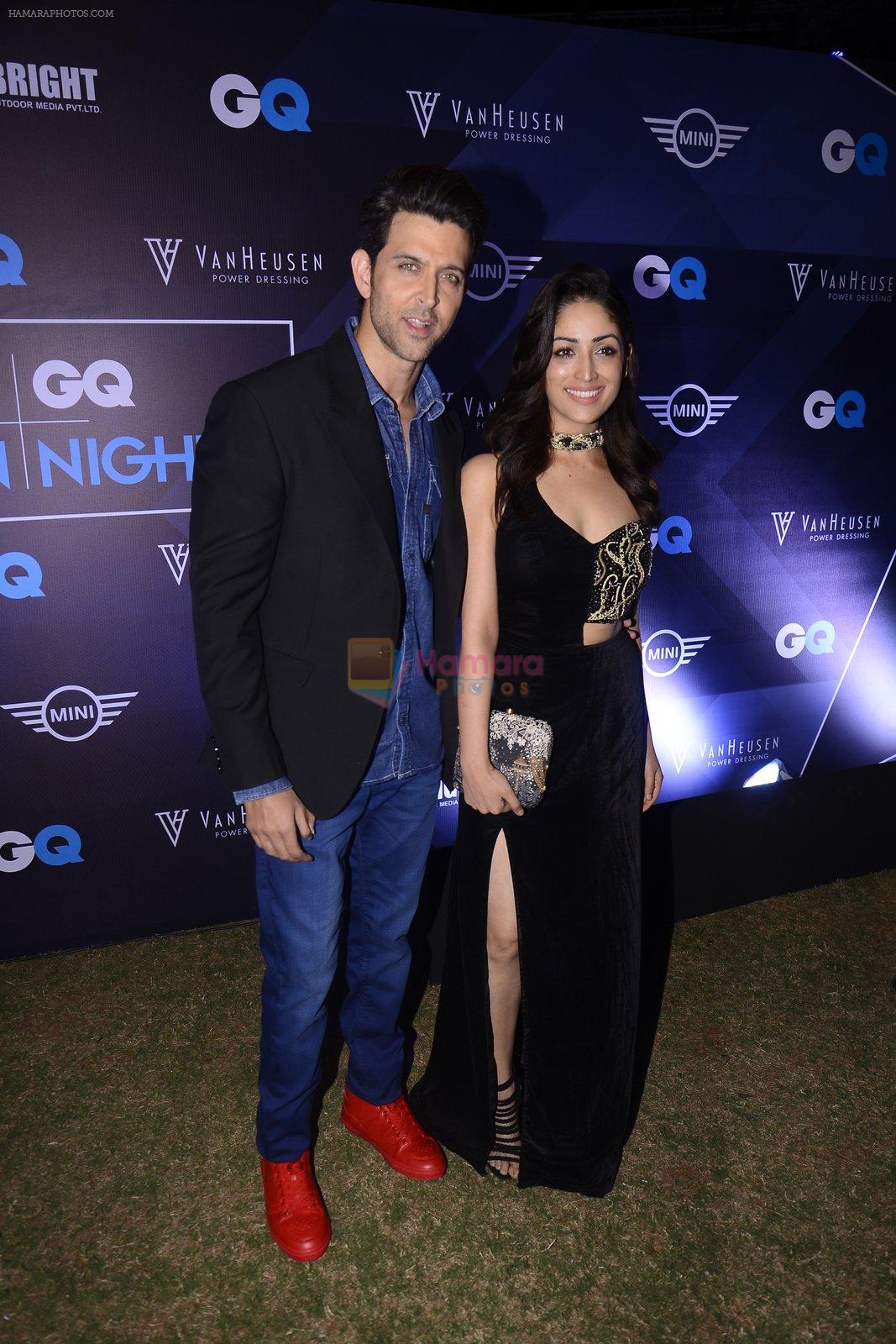 Hrithik Roshan, Yami Gautam at GQ fashion nights on 3rd Dec 2016