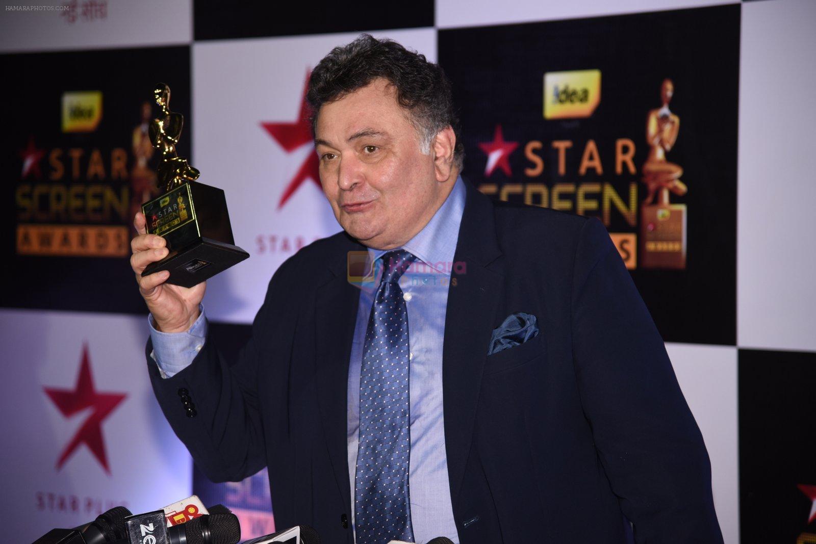Rishi Kapoor at 22nd Star Screen Awards 2016 on 4th Dec 2016