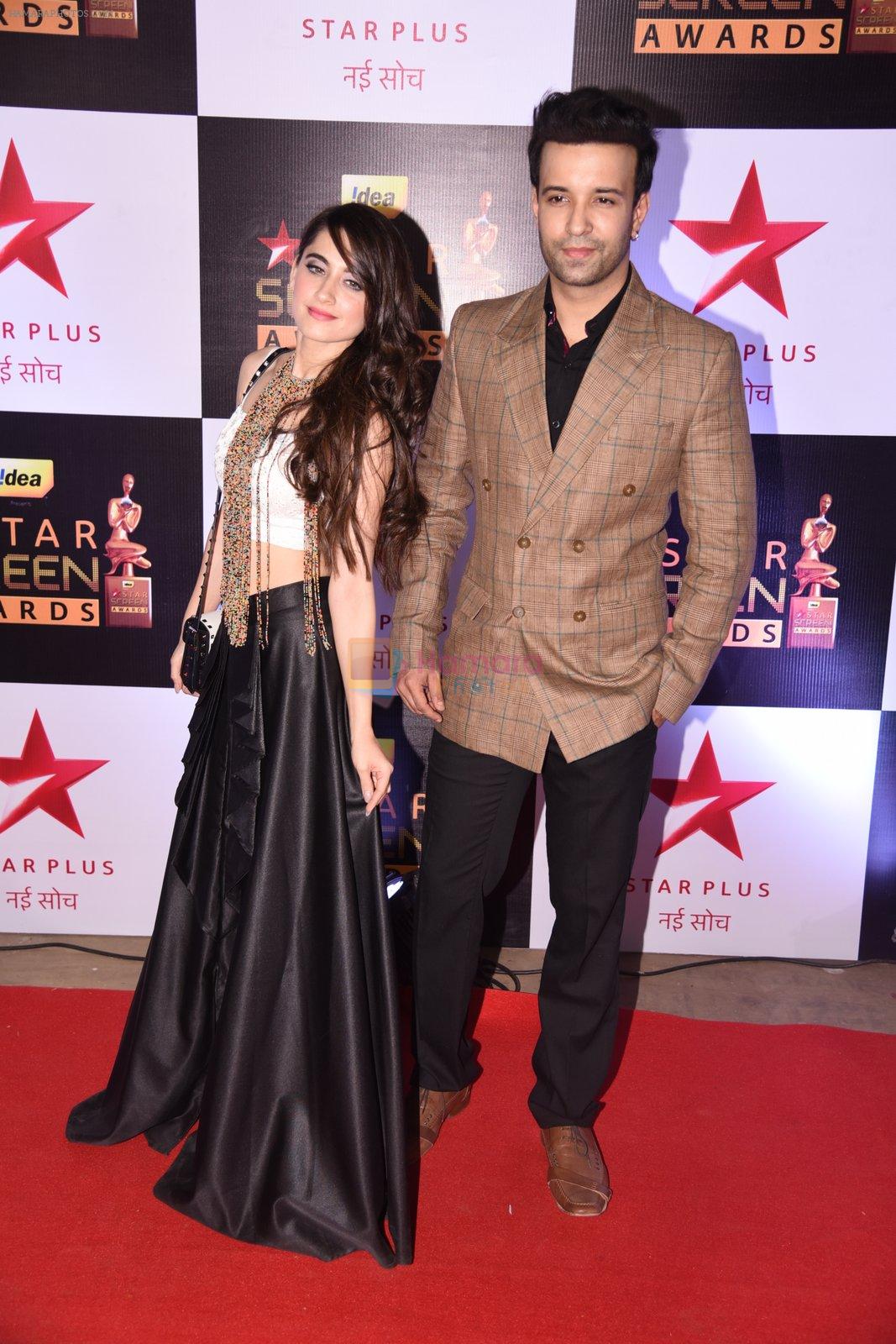 Aamir Ali, Sanjeeda Sheikh at 22nd Star Screen Awards 2016 on 4th Dec 2016