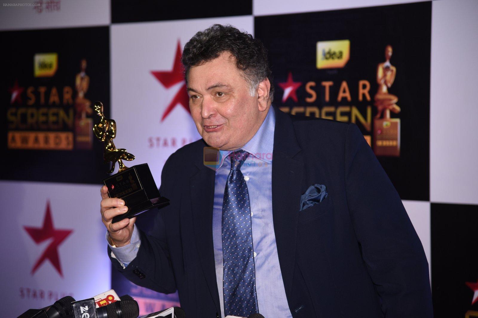 Rishi Kapoor at 22nd Star Screen Awards 2016 on 4th Dec 2016