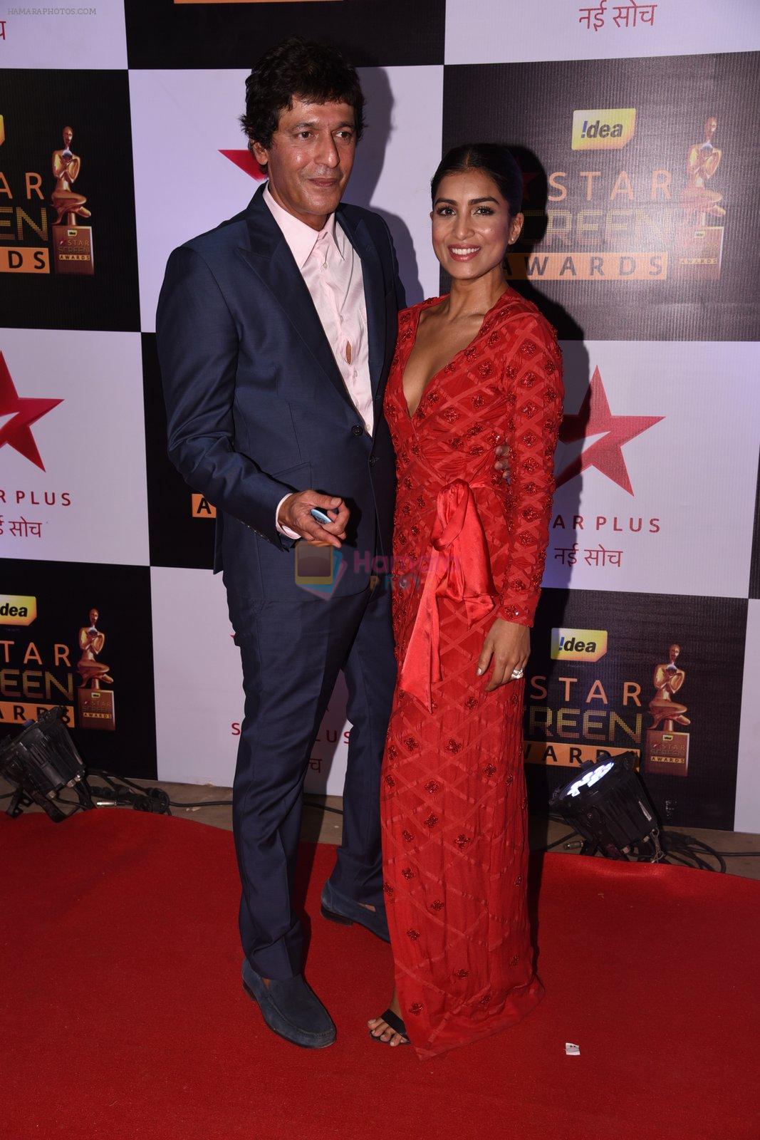 Chunky Pandey, Pallavi Sharda at 22nd Star Screen Awards 2016 on 4th Dec 2016
