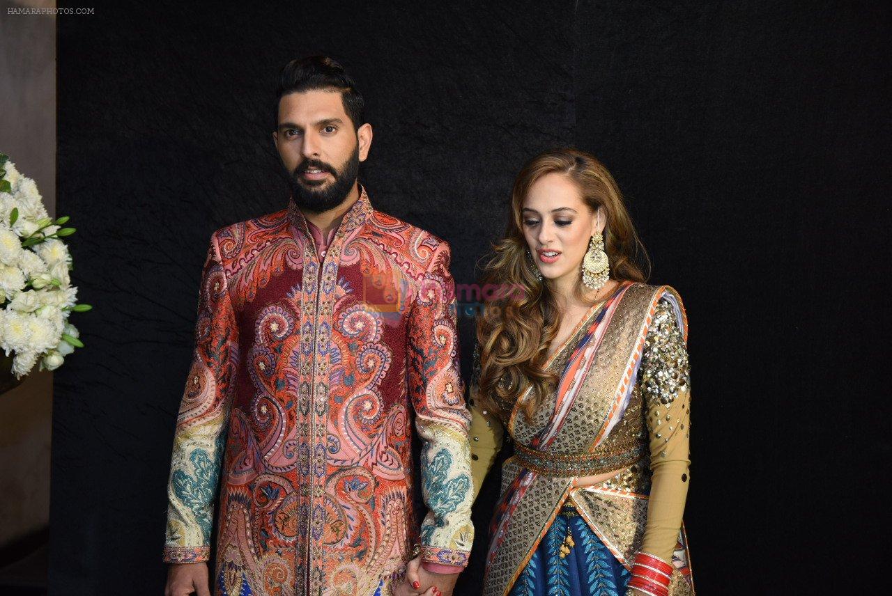 Yuvraj Singh and Hazel Keech Wedding Reception on 7th Dec 2016
