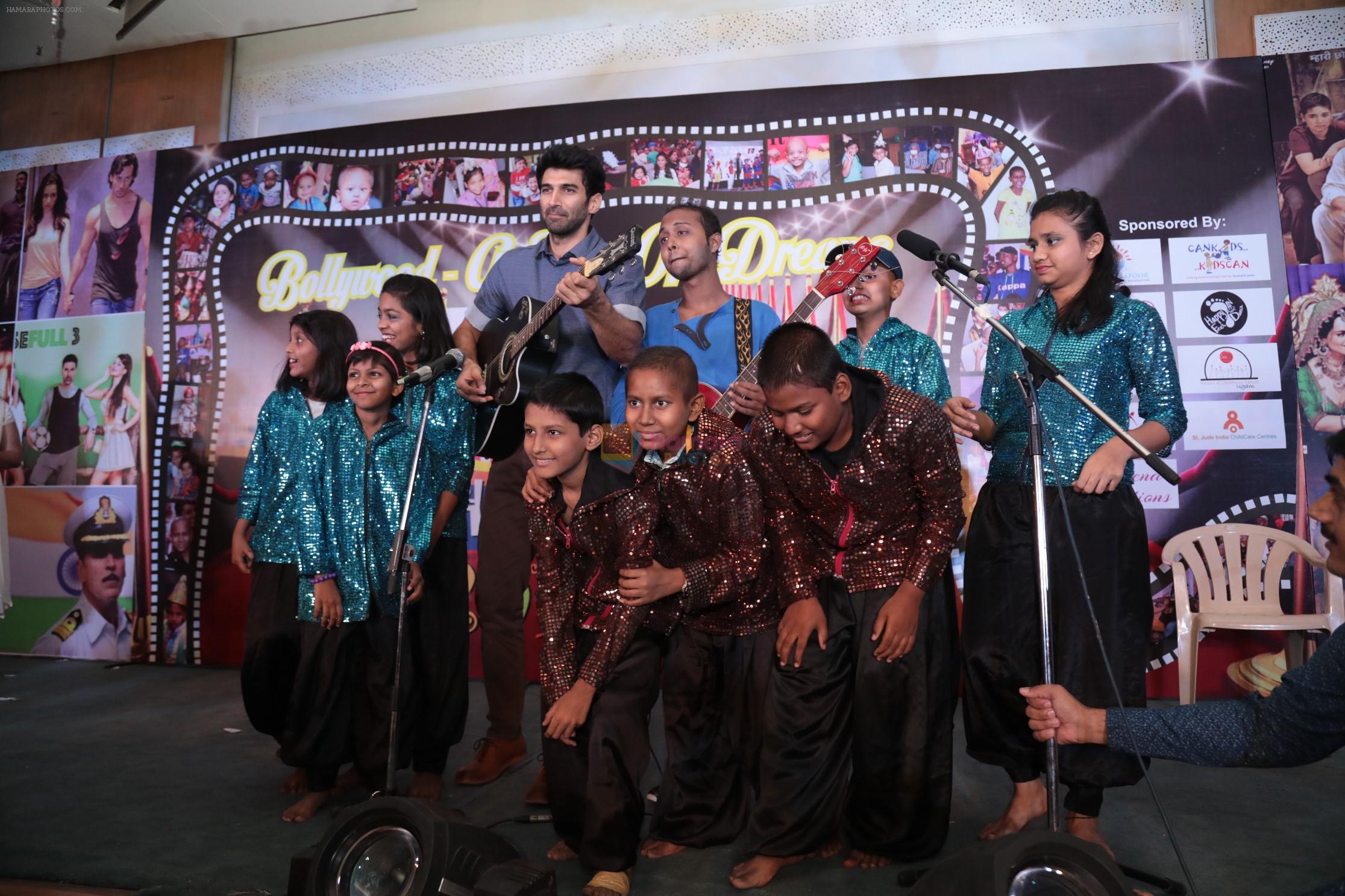 Aditya Roy Kapoor jams with a cancer affected children at Tata Memorial Hospital