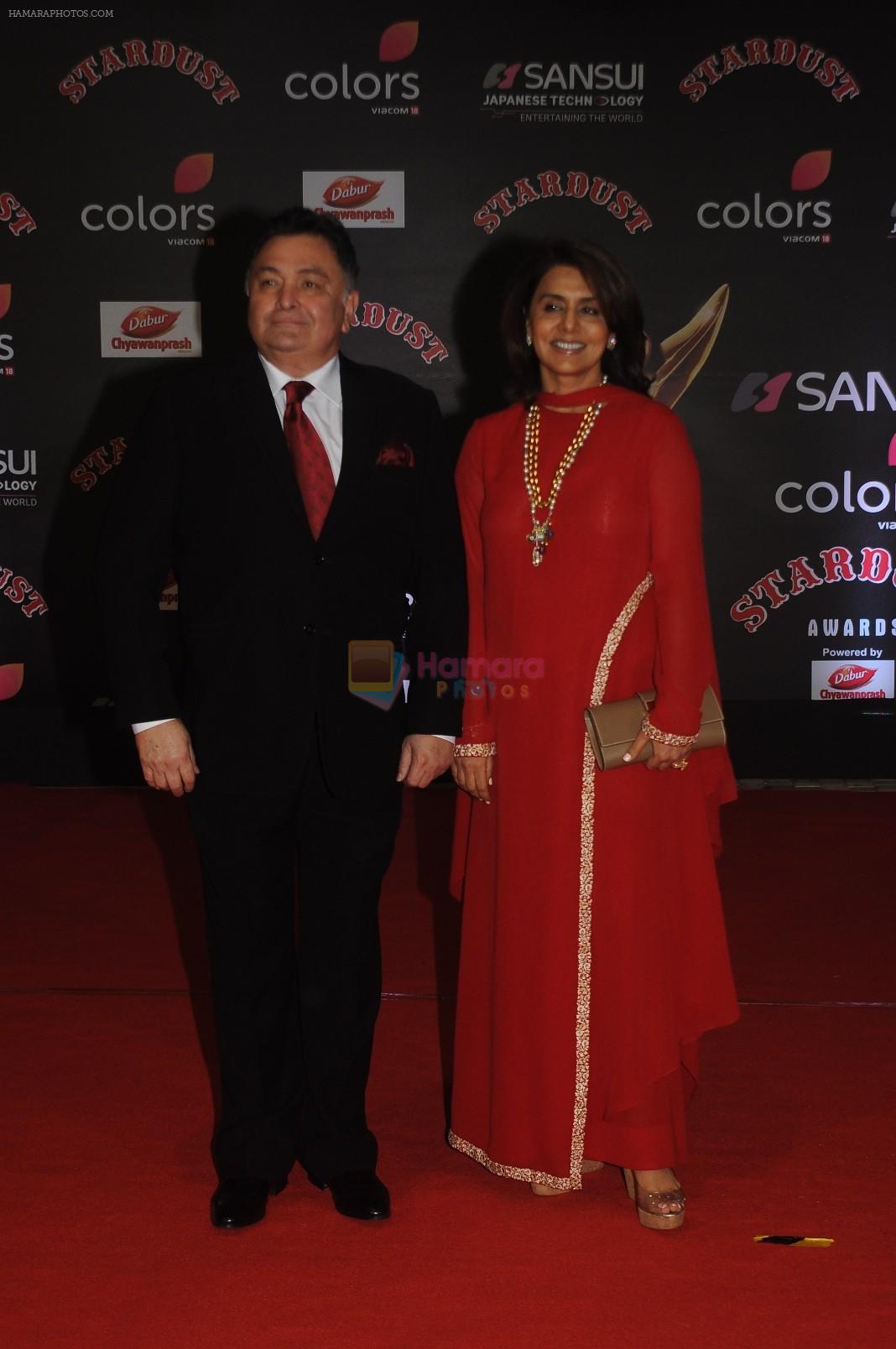 Rishi Kapoor and Neetu Kapoor at Sansui COLORS Stardust Awards