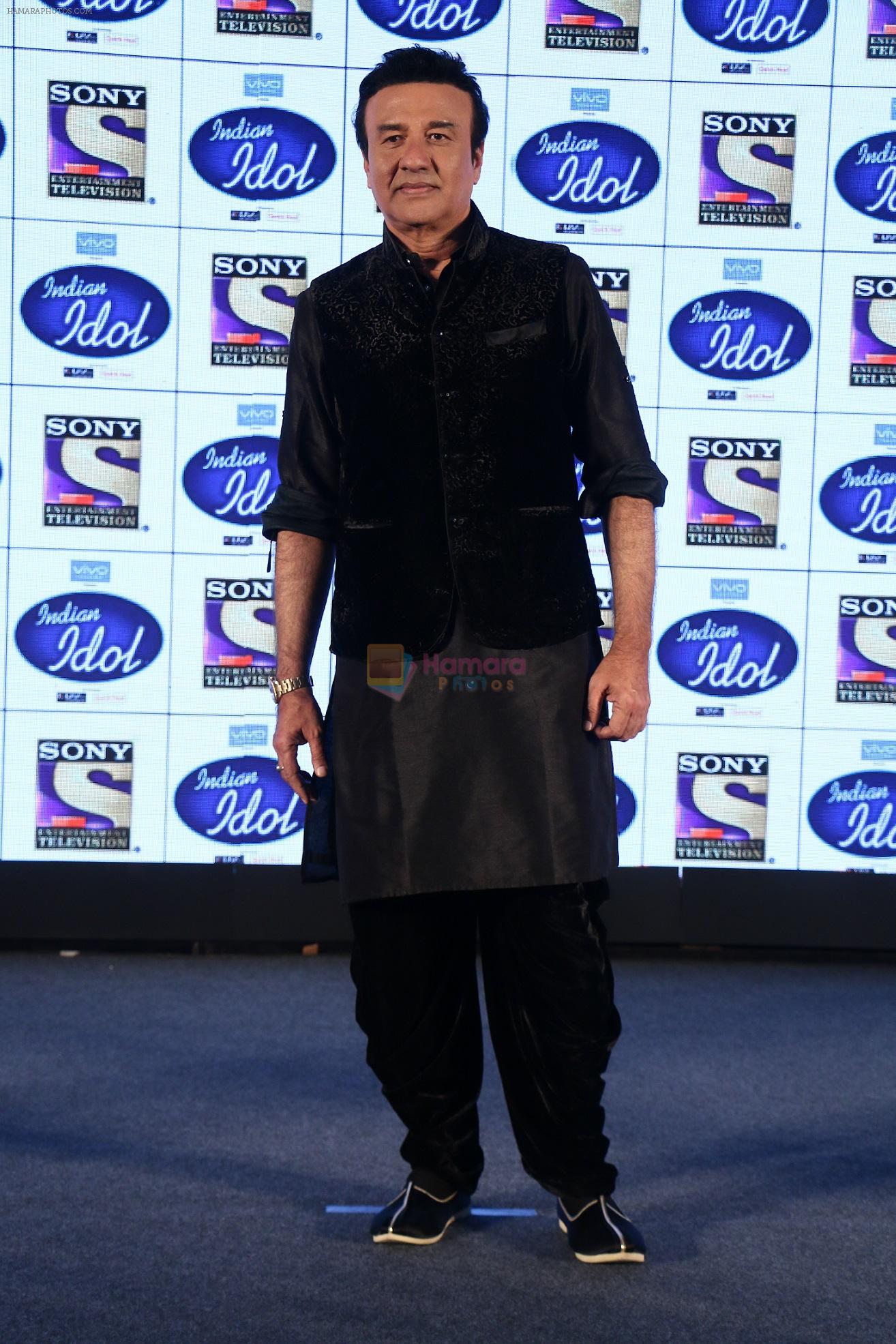Anu Malik on the sets of Indian Idol on 20th Dec 2016