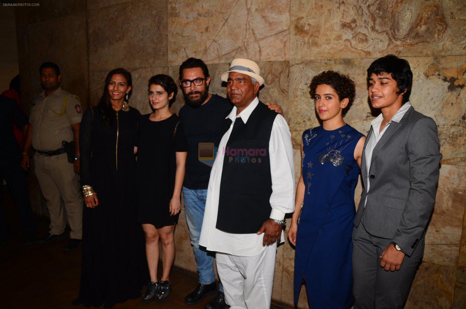 Aamir Khan at Dangal Screening on 20th Dec 2016
