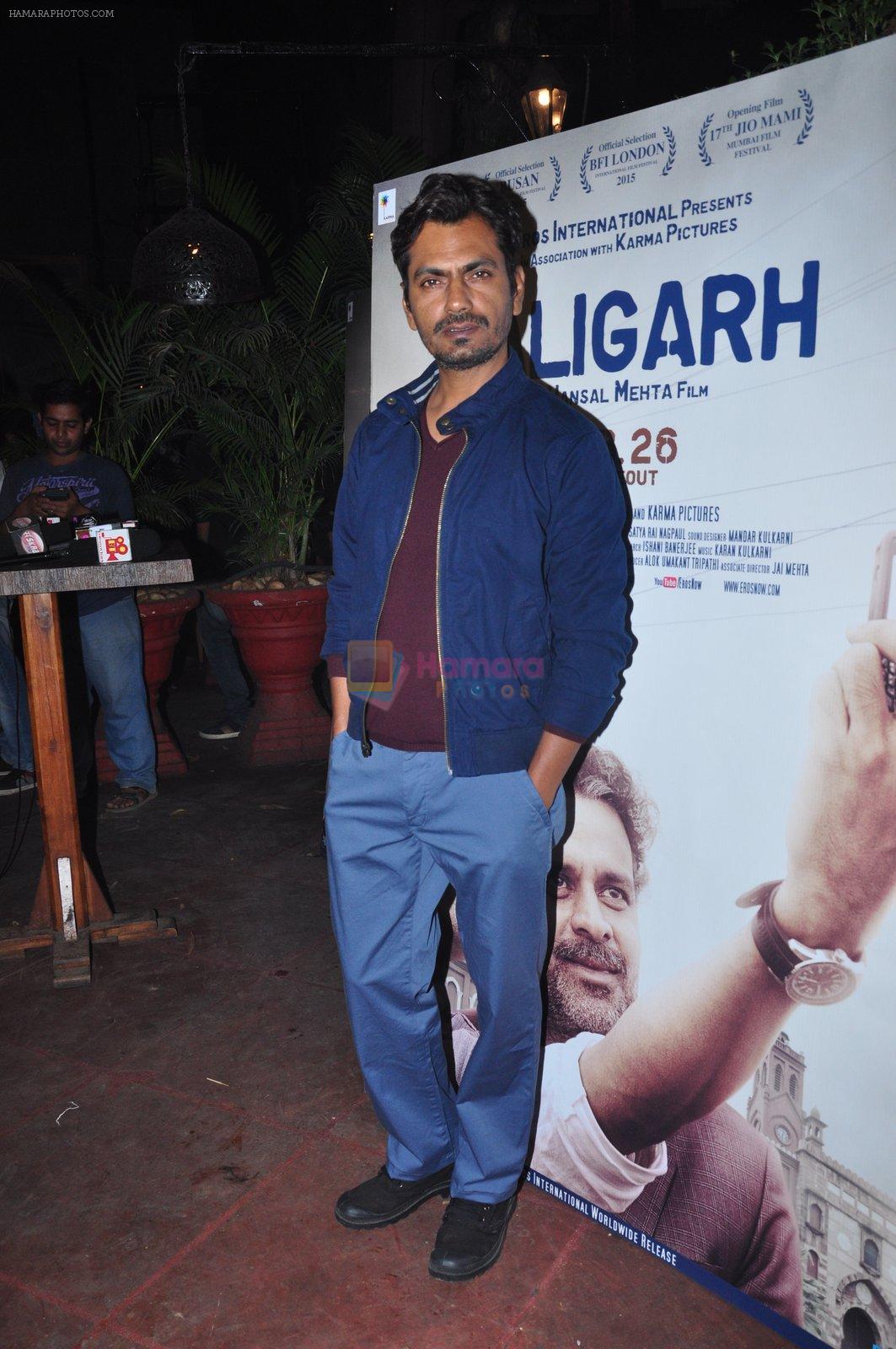 Nawazuddin Siddiqui at Aligarh bash in Mumbai on 21st Dec 2016