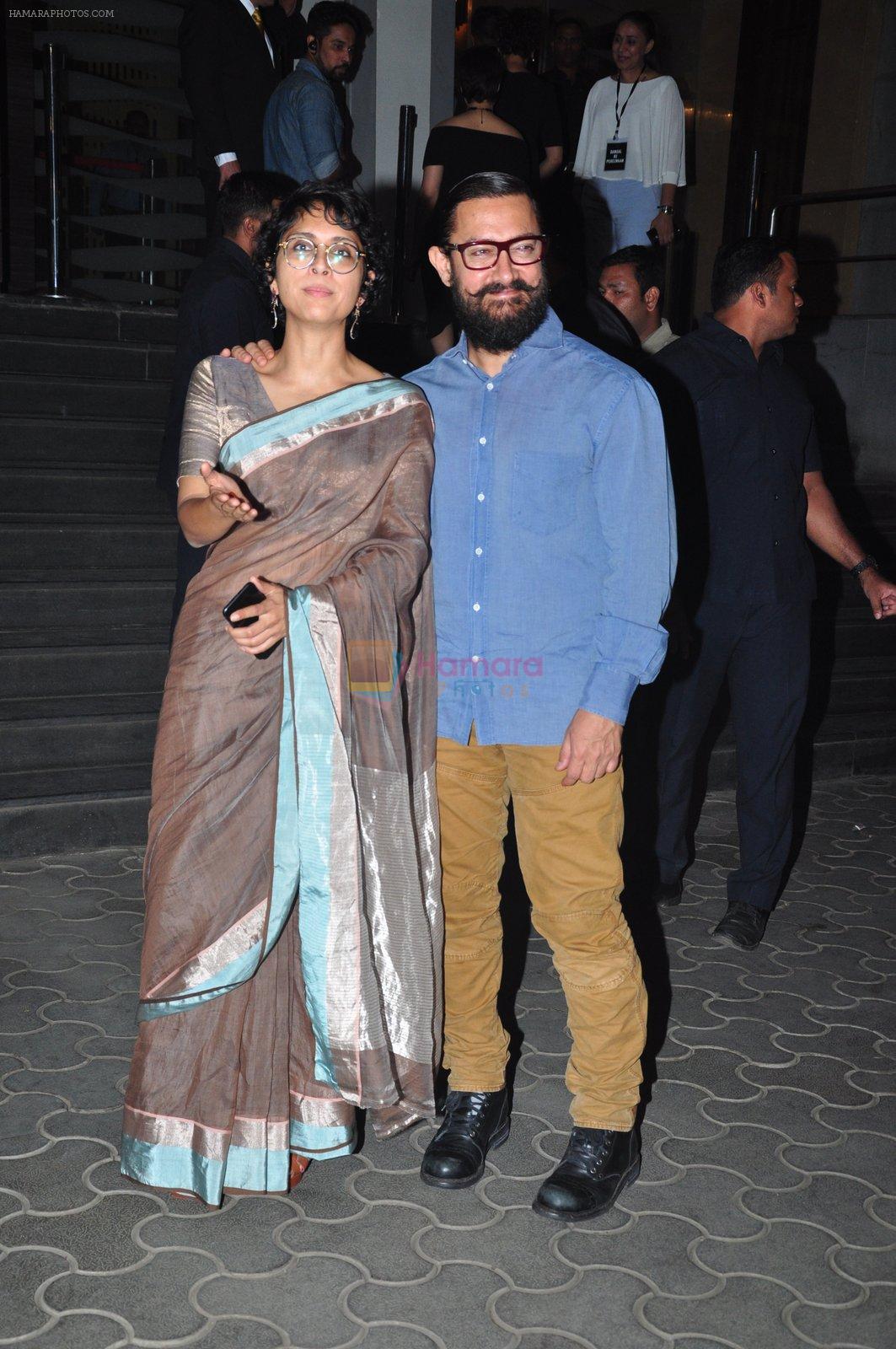 Aamir Khan, Kiran Rao at Dangal premiere on 22nd Dec 2016