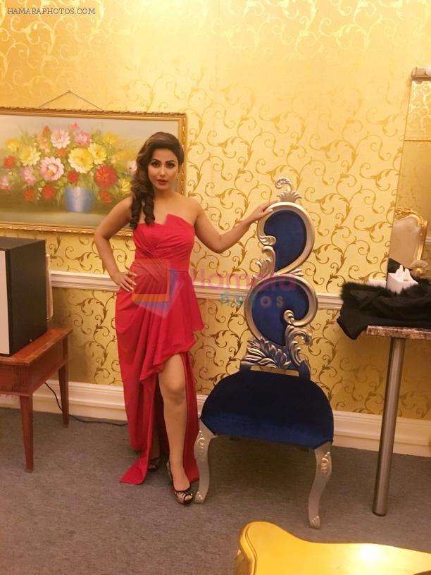 Hina khan in Red HOT Gown at london event