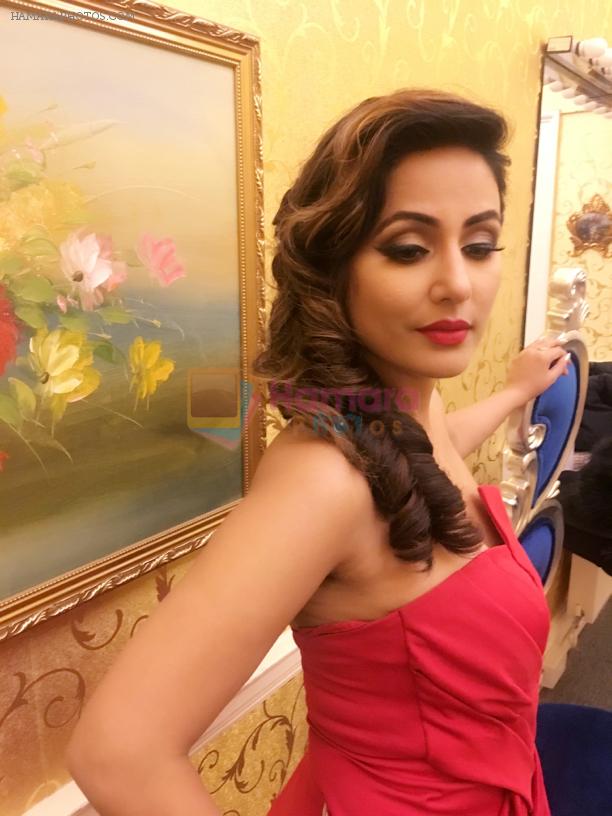Hina khan in Red HOT Gown at london event