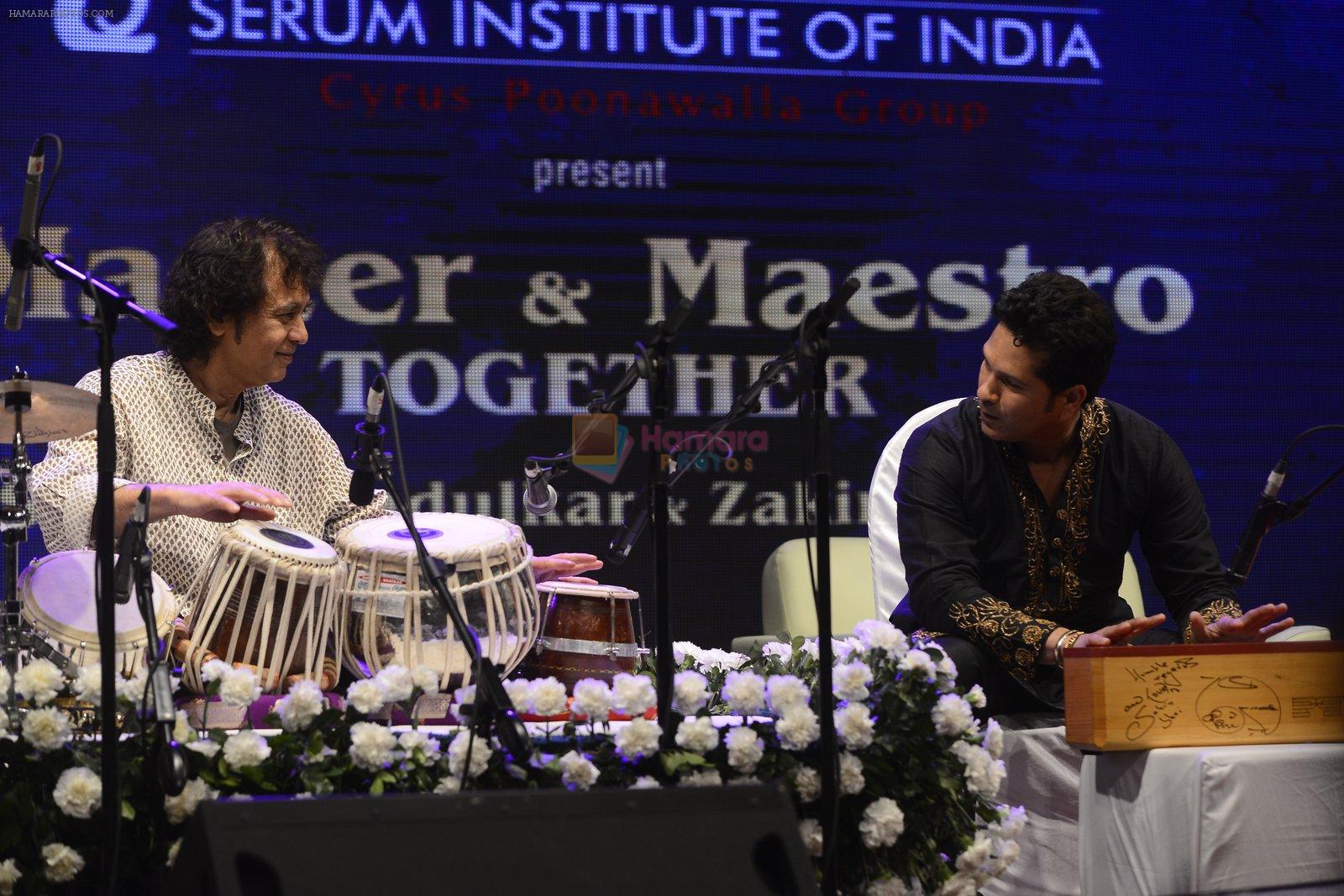 Zakir Hussain and Sachin Tendulkar concert on 9th Jan 2017