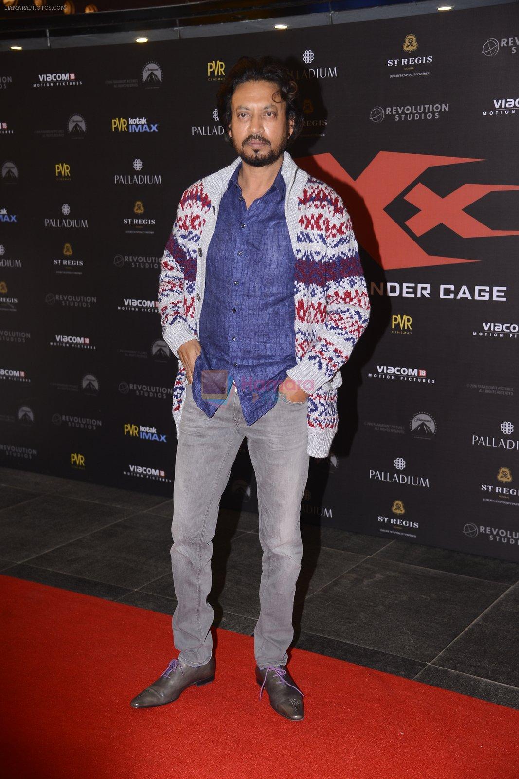 Irrfan Khan at XXX Premiere on 12th Jan 2017
