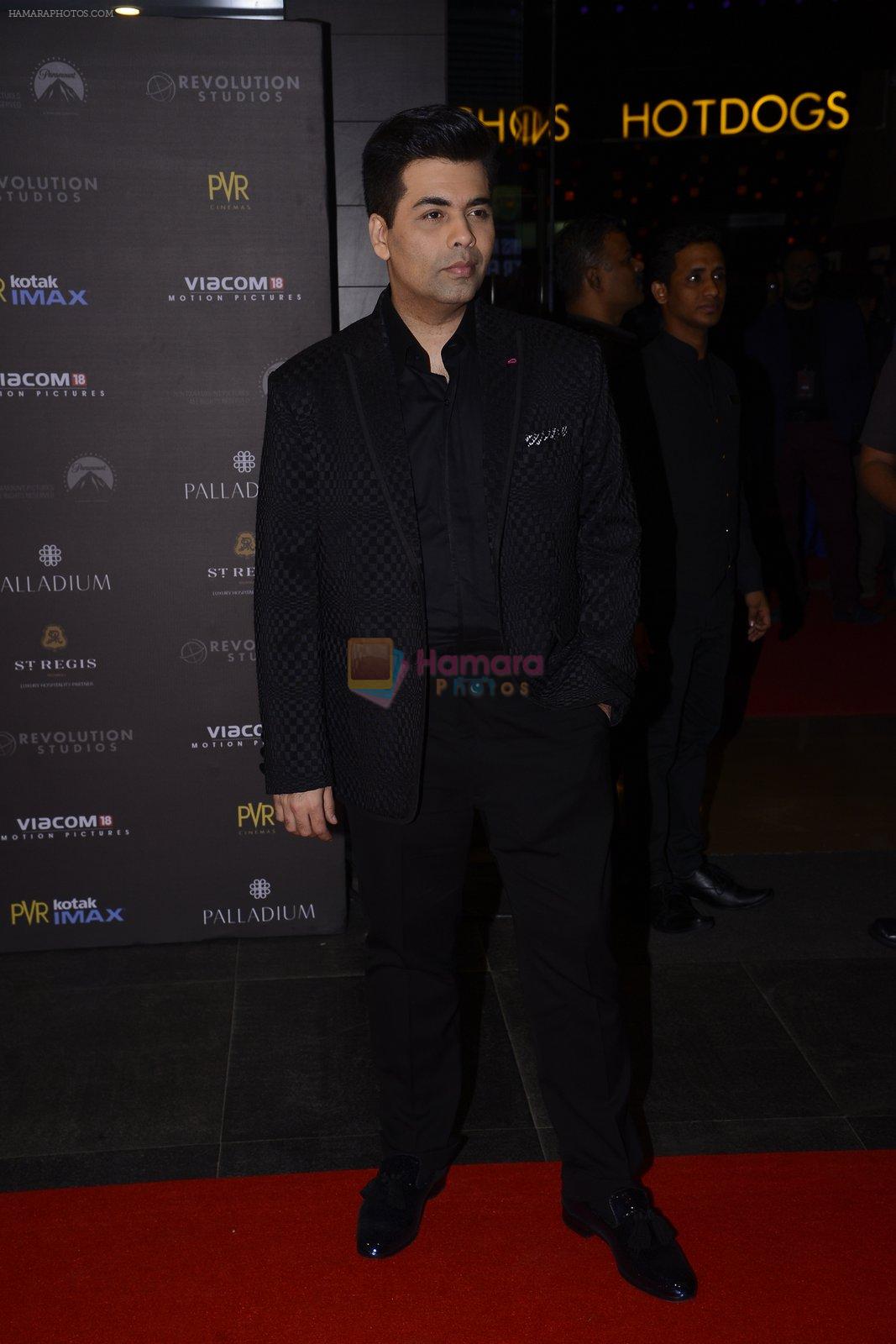 Karan Johar at XXX Premiere on 12th Jan 2017