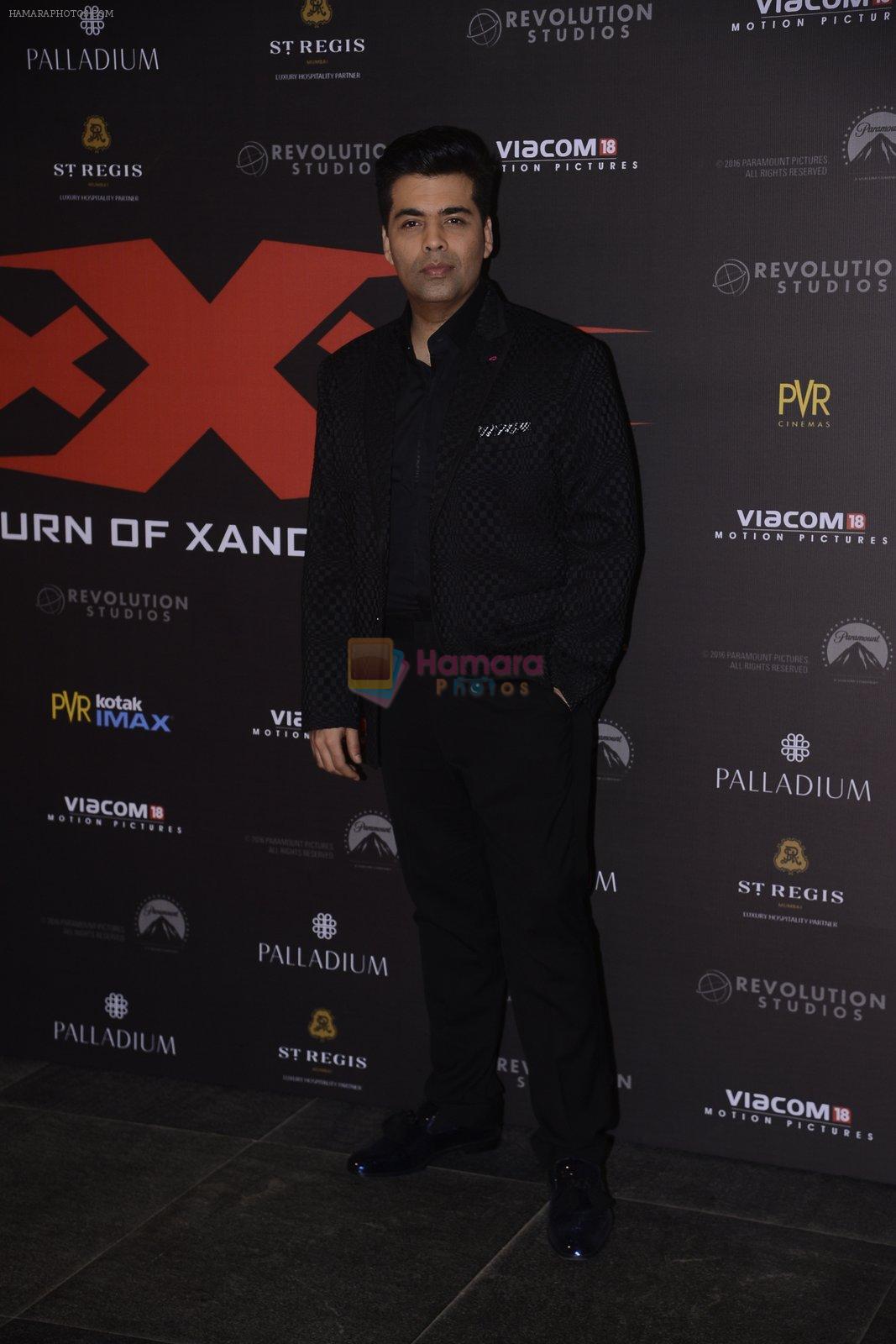 Karan Johar at XXX Premiere on 12th Jan 2017