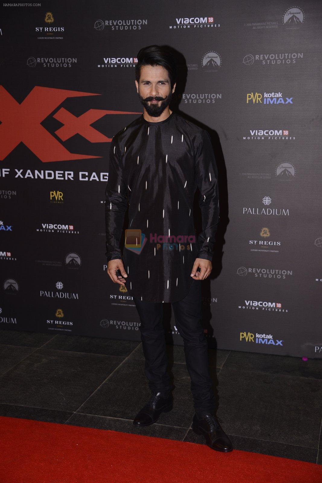 Shahid Kapoor at XXX Premiere on 12th Jan 2017
